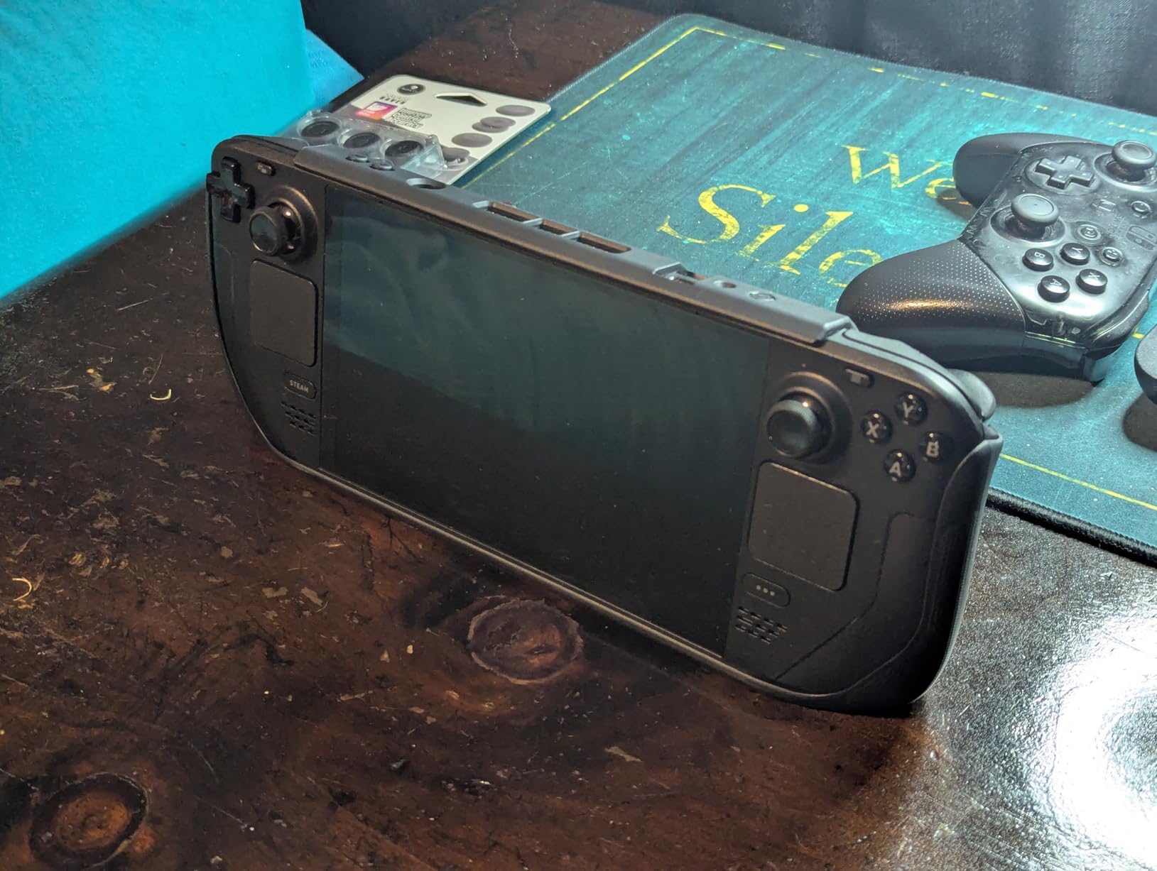 SAVAGE RAVEN Skull & Co. GripCase SD for Steam Deck: A Soft Protective Case with Textured Grips Full Protection and Stand, Shock-Absorption Non-Slip and Anti-Scratch Cover Design - Coyote Gray customer photo 1