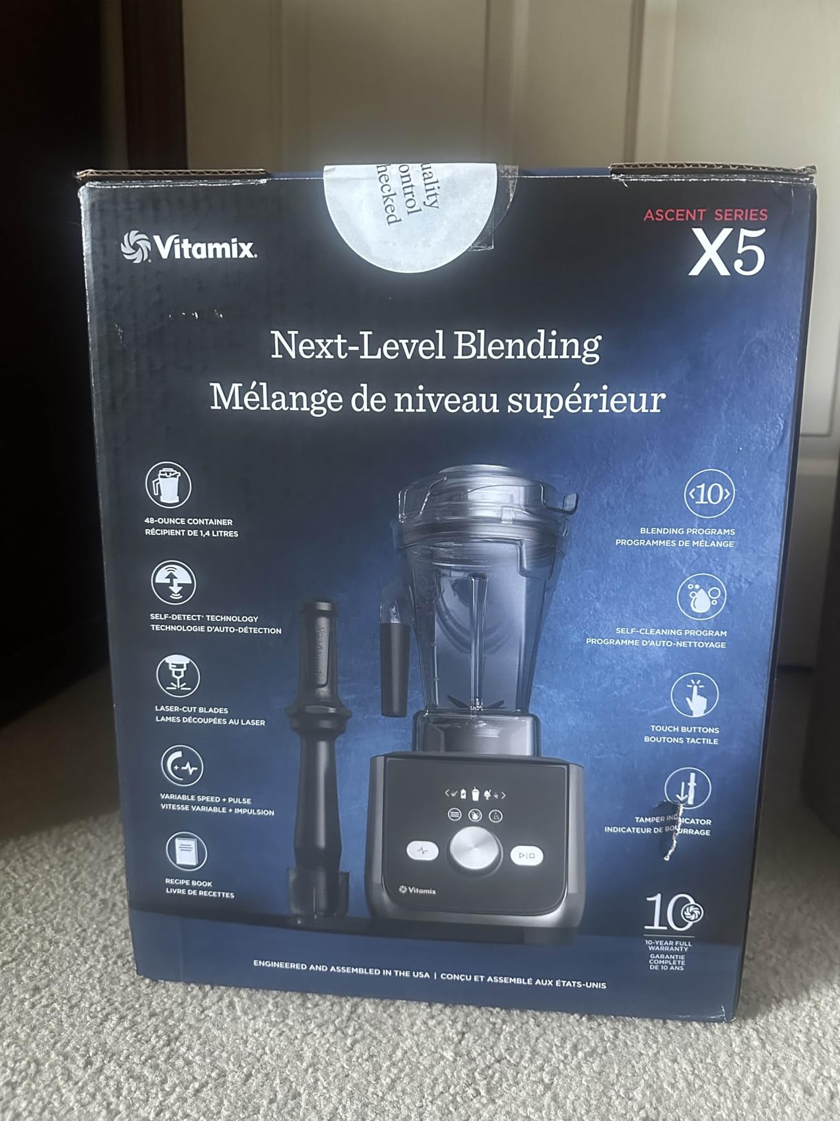 Ascent X5 Blender with 10 Blending Programs, Self-Cleaning Program, Professional-Grade Blender for Smoothies, Soups and More, Stainless-Steel Blades, 48 Oz Container, Brushed Stainless customer photo 2