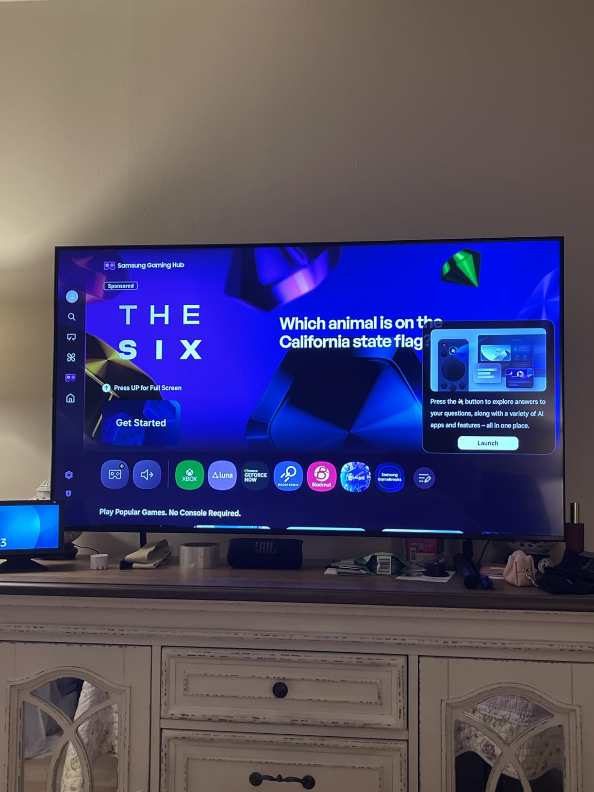 Samsung 75-Inch Class QLED Q7F Series Samsung Vision AI Smart TV (2025 Model, 75Q7F) Quantum HDR, Object Tracking Sound Lite, Q4 AI Gen1 Processor, 4K upscaling, Gaming Hub, Alexa Built-in customer photo 1
