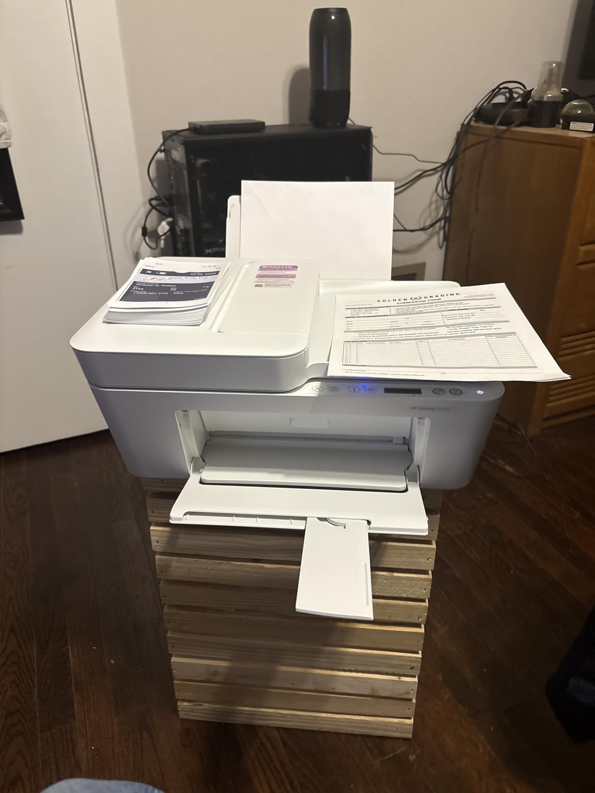 HP DeskJet 4227e Wireless All-in-One Color Inkjet Printer, Scanner, Copier, Best-for-Home, 3 Month Instant Ink Trial Included, AI-Enabled customer photo 2