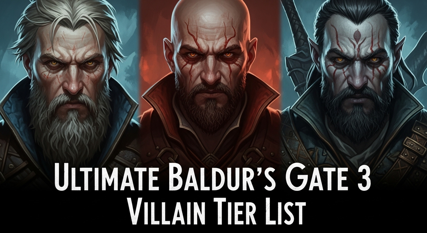 Baldur’s Gate 3 Villain Tier List: Complete 2026 Rankings