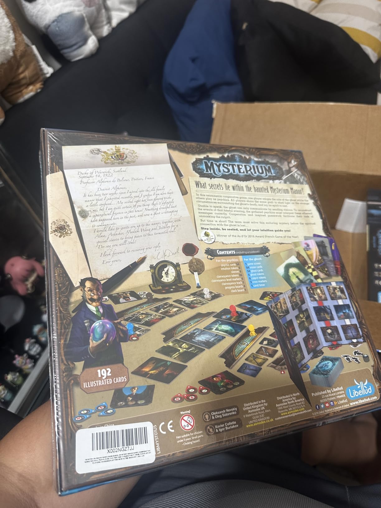 Asmodee Mysterium Board Game - Enigmatic Cooperative Mystery Game with Ghostly Intrigue, Family Fun for Kids & Adults, Ages 10+, 2-7 Players, 42 Minute Playtime Customer Review Asmodee Mysterium Board Game - Enigmatic Cooperative Mystery Game with Ghostly Intrigue, Family Fun for Kids & Adults, Ages 10+, 2-7 Players, 42 Minute Playtime - Customer Photo 2