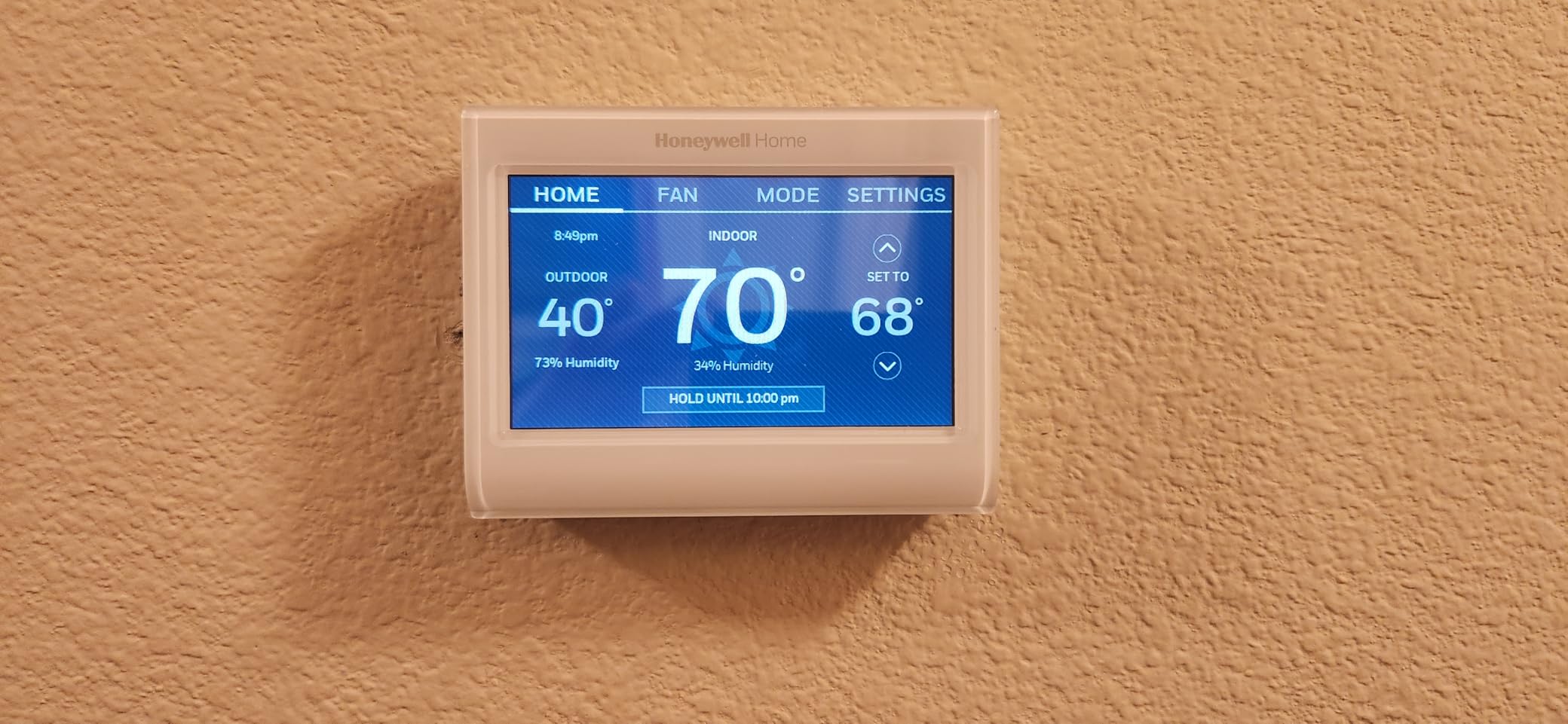 Honeywell Home RTH9585WF1004 Wi-Fi Smart Color Thermostat, 7 Day Programmable, Touch Screen, Energy Star, Alexa Ready customer photo 1
