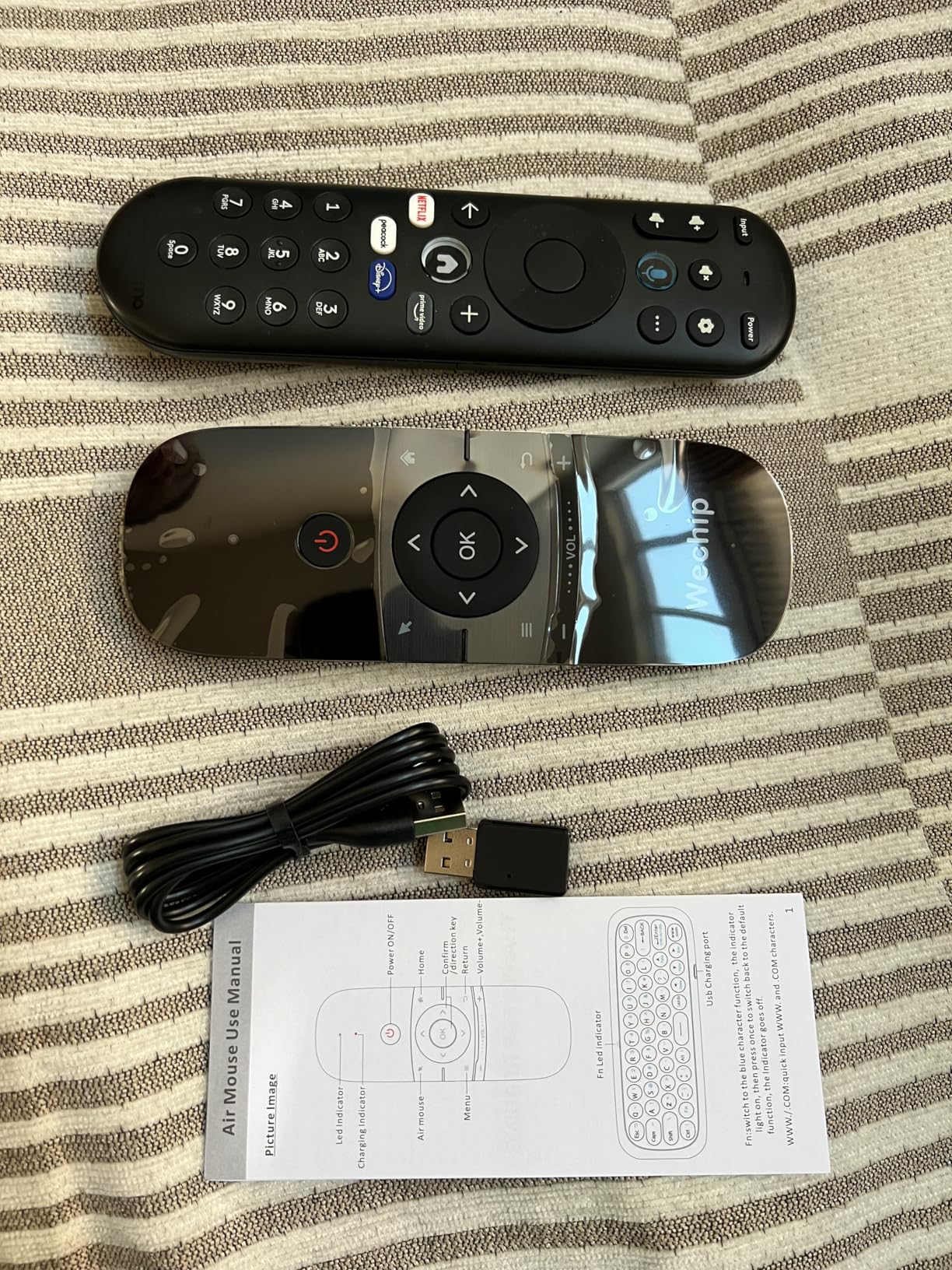Upgrade WeChip W1 Air Mouse Remote Control with Keyboard Customer Review Upgrade WeChip W1 Air Mouse Remote Control with Keyboard - Customer Photo 1