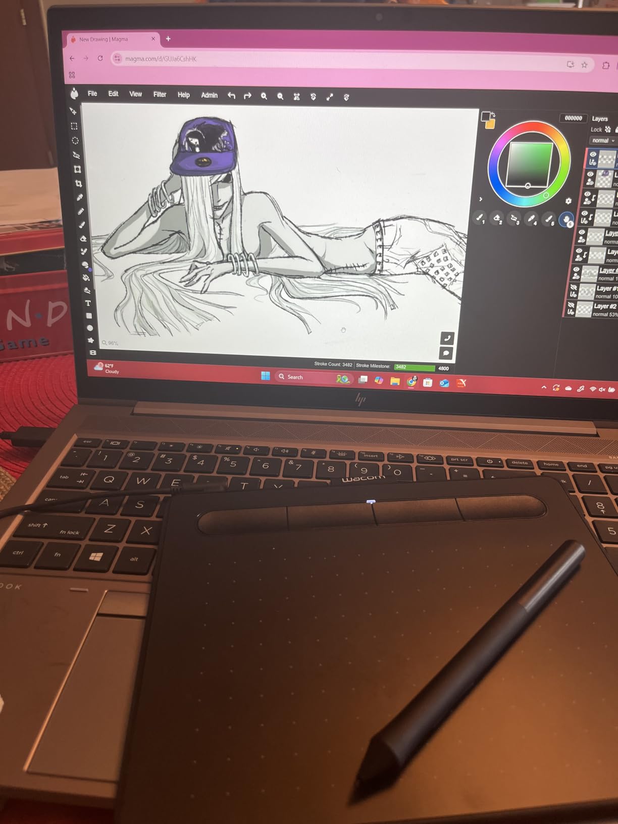 Wacom Intuos Small Graphics Drawing Tablet, includes Training & Software; 4 Customizable ExpressKeys Compatible With Chromebook Mac Android & Windows, photo/video editing, design & education,Black Customer Review Wacom Intuos Small Graphics Drawing Tablet, includes Training & Software; 4 Customizable ExpressKeys Compatible With Chromebook Mac Android & Windows, photo/video editing, design & education,Black - Customer Photo 2