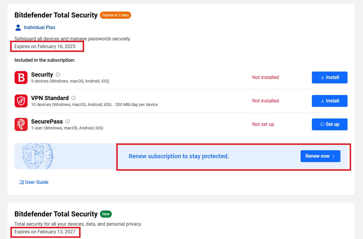 Bitdefender Total Security 2025 – Complete Antivirus and Internet Security Suite – 5 Devices | 1 Year Subscription | PC/Mac | Activation Code by Mail - Customer Photo 1