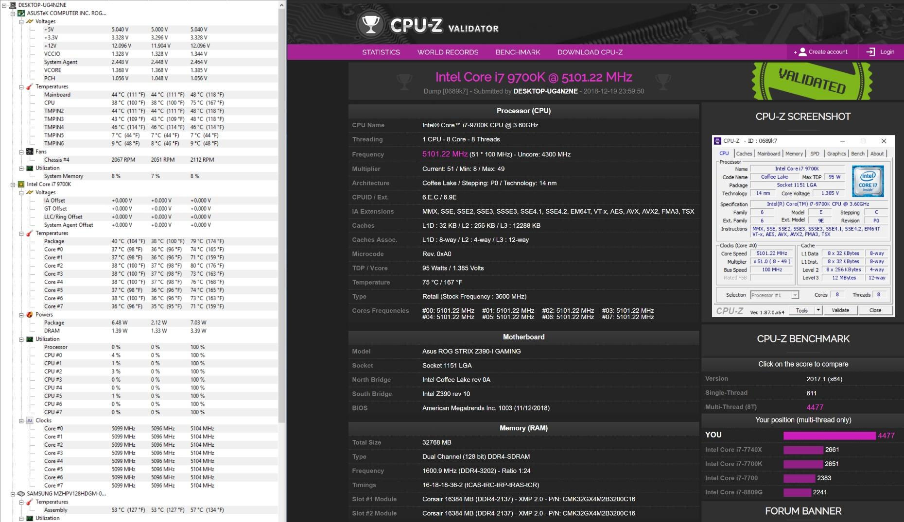 Intel Core i7-9700K Desktop Processor 8 Cores up to 4.9 GHz Turbo unlocked LGA1151 300 Series 95W - Customer Photo 2