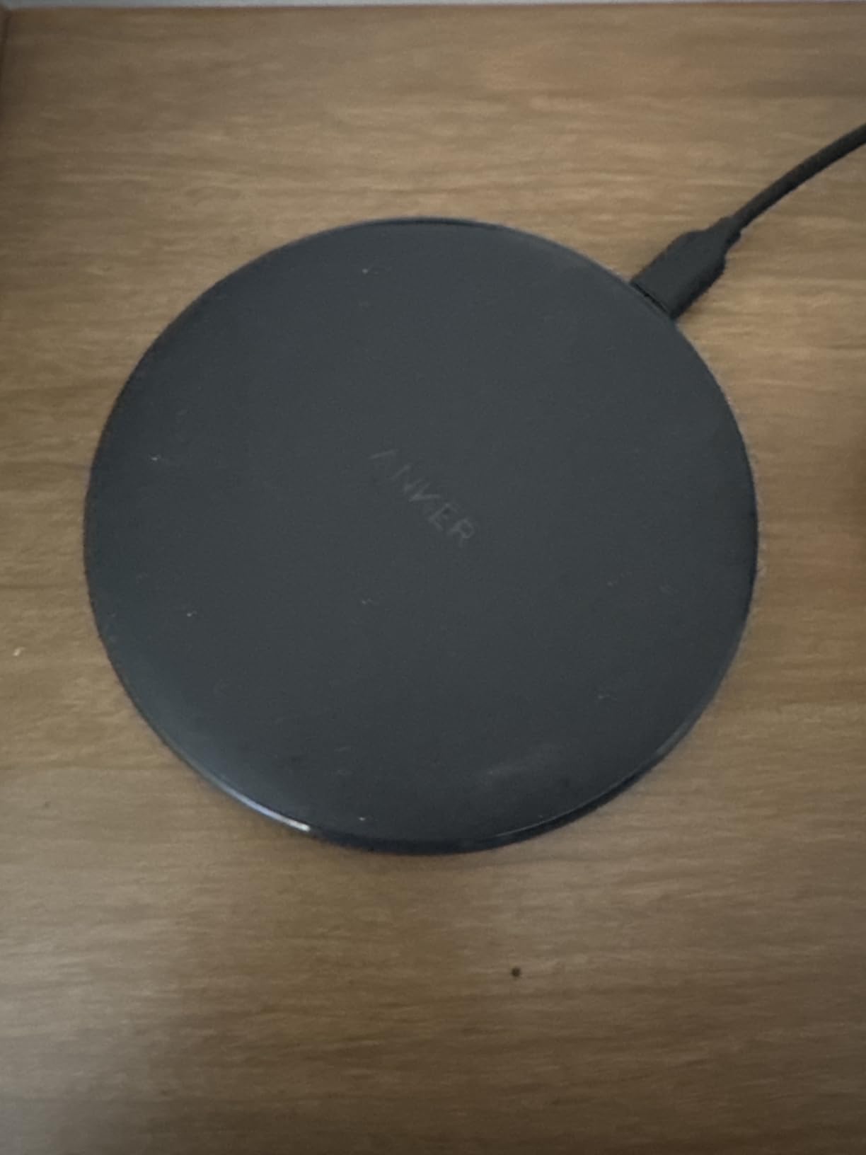 Anker 313 Wireless Charger (Pad), Qi-Certified, 10W Max Fast Charging for Samsung, Compatible with iPhone 16 Plus/15 Plus/14 Plus/12, AirPods (No AC Adapter, Not MagSafe Magnetic Charging Compatible) Customer Review Anker 313 Wireless Charger (Pad), Qi-Certified, 10W Max Fast Charging for Samsung, Compatible with iPhone 16 Plus/15 Plus/14 Plus/12, AirPods (No AC Adapter, Not MagSafe Magnetic Charging Compatible) - Customer Photo 2