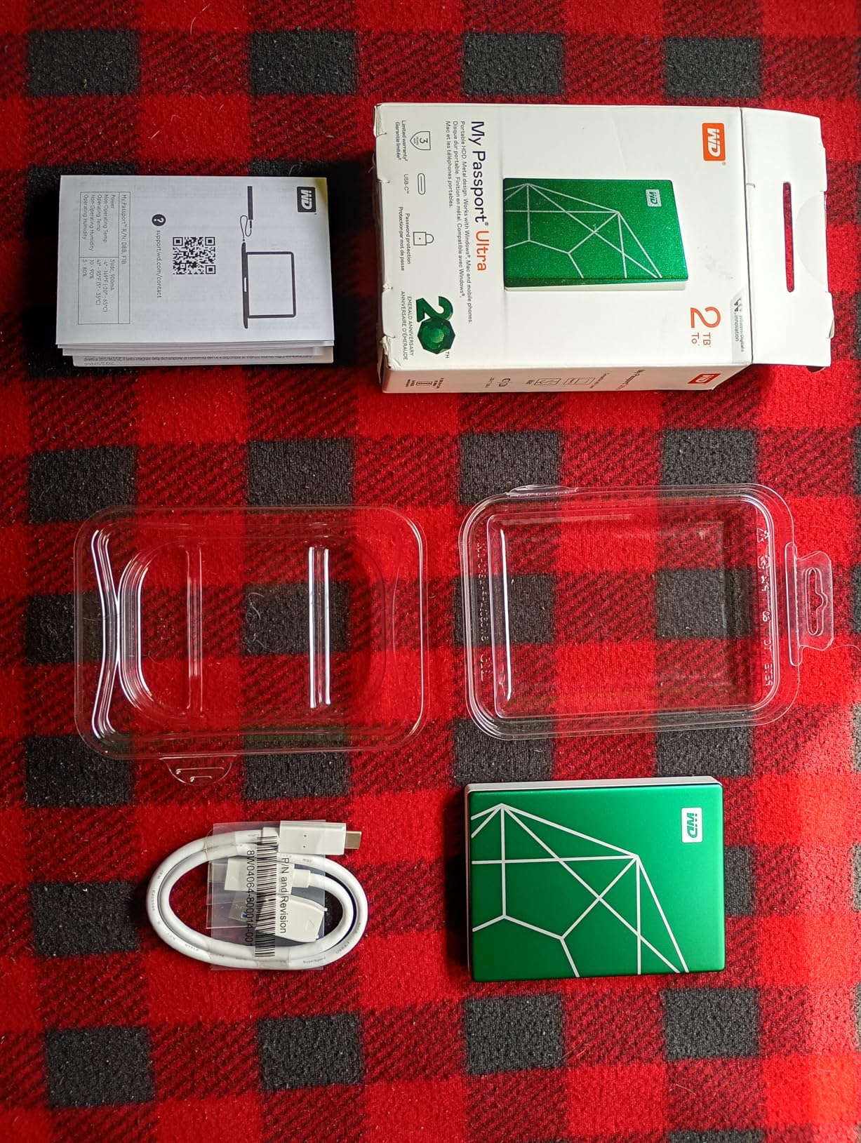 WD 5TB My Passport Ultra for Mac Silver, Portable External Hard Drive, backup software with defense against ransomware, and password protection, USB-C and USB 3.1 - WDBPMV0050BSL-WESN - Customer Photo 2