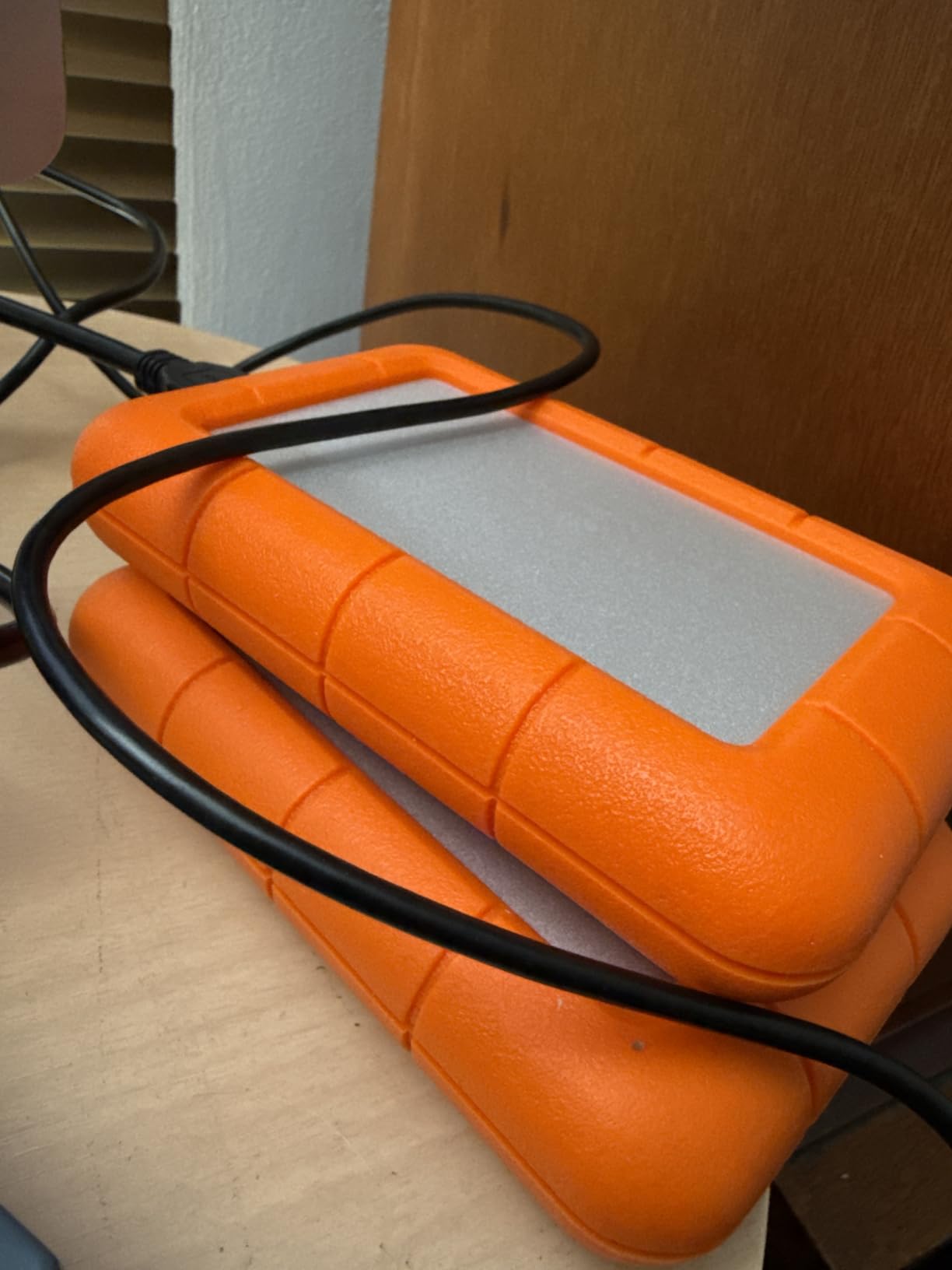 LaCie Rugged 5TB Portable External HDD - USB 3.0/2.0 Compatible, Shock/Dust/Rain Resistant for Mac & PC, Orange, Grey - Customer Photo 2