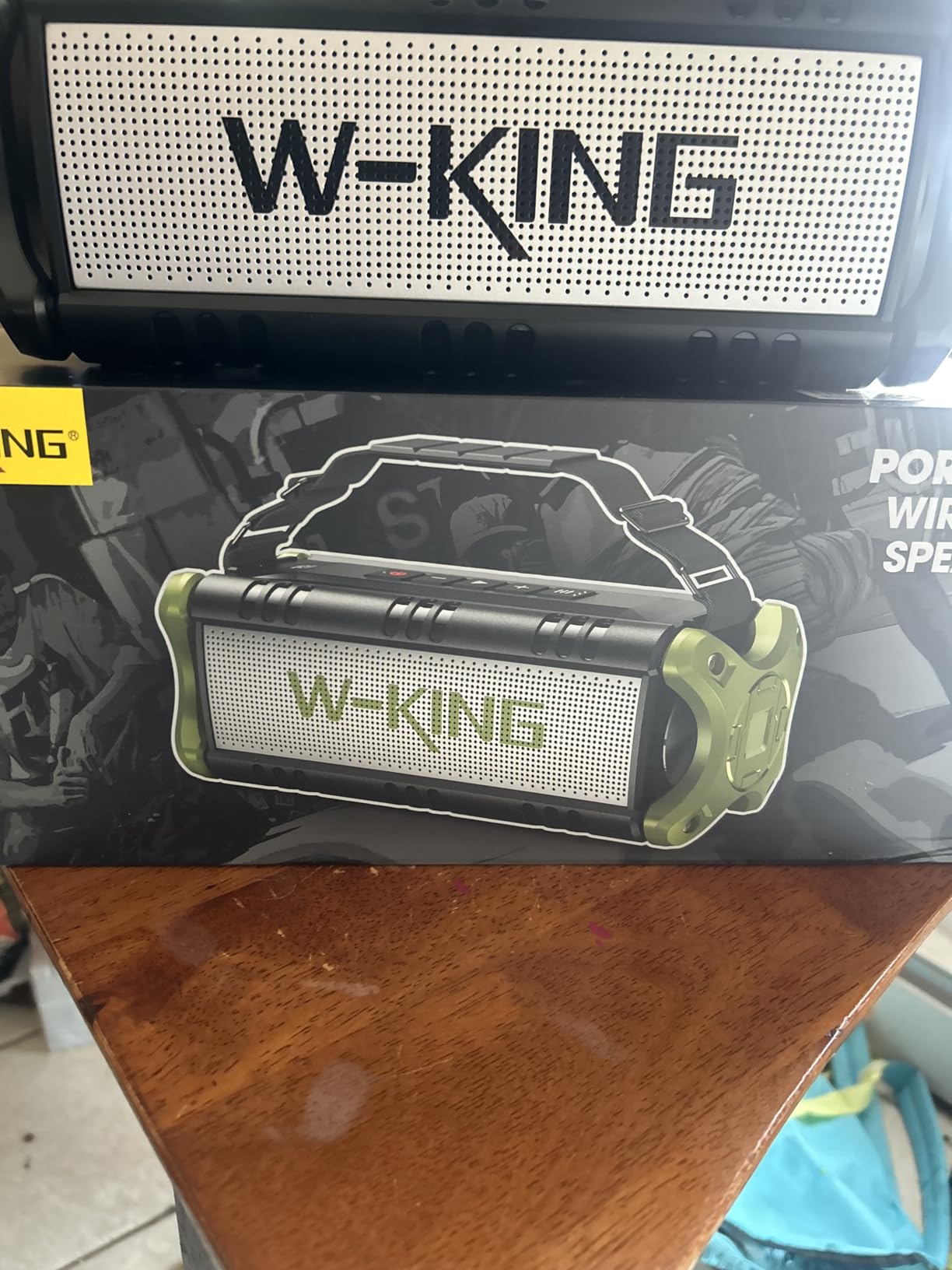 W-KING Bluetooth Speaker, 90W Max Portable Outdoor Speaker Loud, IPX6 Waterproof/50W Deep Bass Subwoofer/40H/EQ/Dual Pairing/TF/AUX, Large Boombox Speakers Bluetooth Wireless for Party/Beach/Jobside - Customer Photo 2