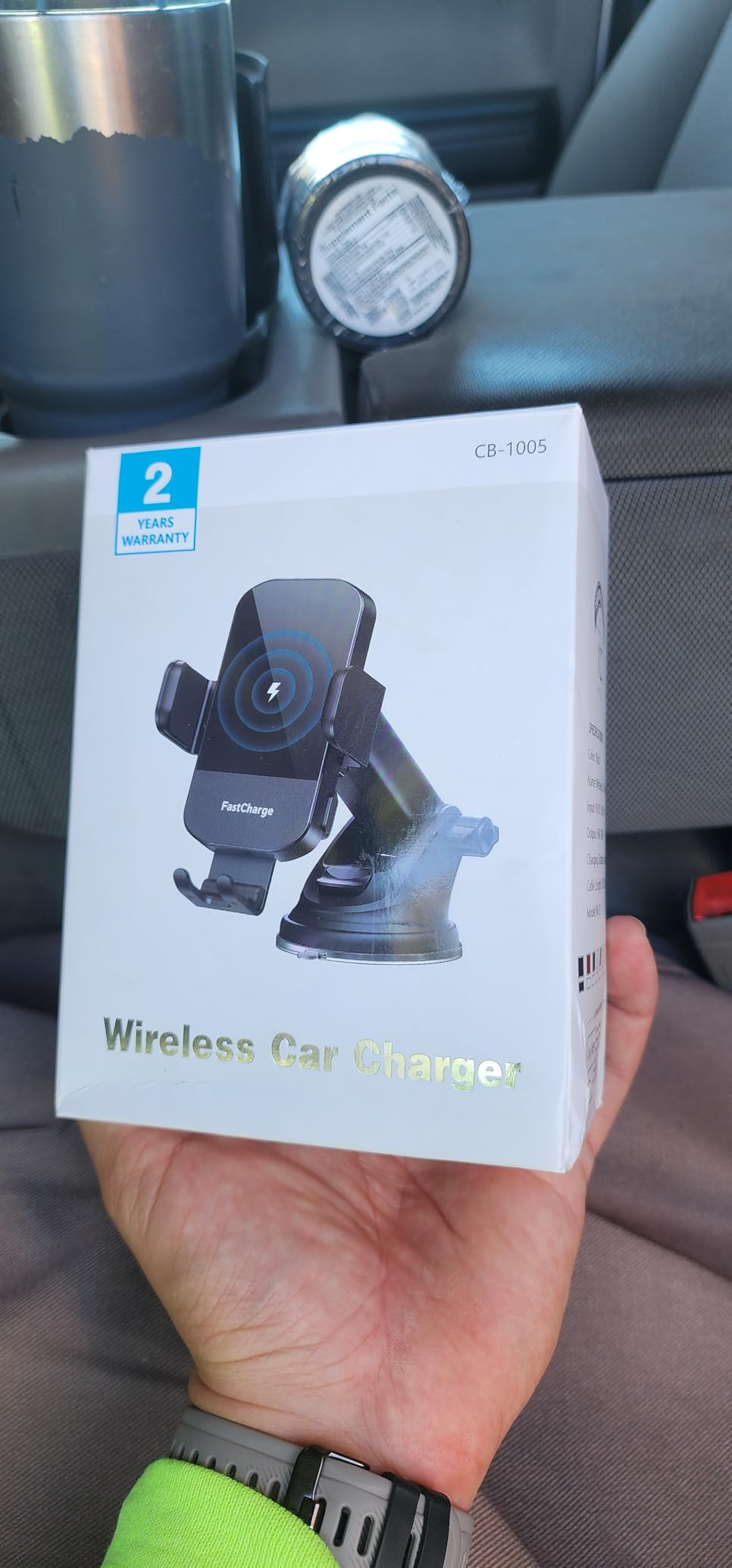 CHGeek Wireless Car Charger, 15W Fast Charging Auto Clamping Car Charger Phone Mount Phone Holder fit for iPhone 16 15 14 13 12 Pro Max 11 XR XS, Samsung Galaxy S24 Ultra S23 S22 S21, S20, S10+, Black Customer Review CHGeek Wireless Car Charger, 15W Fast Charging Auto Clamping Car Charger Phone Mount Phone Holder fit for iPhone 16 15 14 13 12 Pro Max 11 XR XS, Samsung Galaxy S24 Ultra S23 S22 S21, S20, S10+, Black - Customer Photo 2