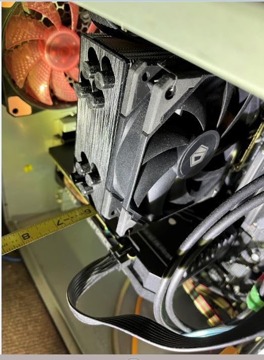 ID-COOLING SE-225-XT Black CPU Cooler 5 Heatpipes CPU Air Cooler 2x120mm Push-Pull PWM Fans CPU Fan for Intel/AMD, LGA 1700 Compatible - Customer Photo 2