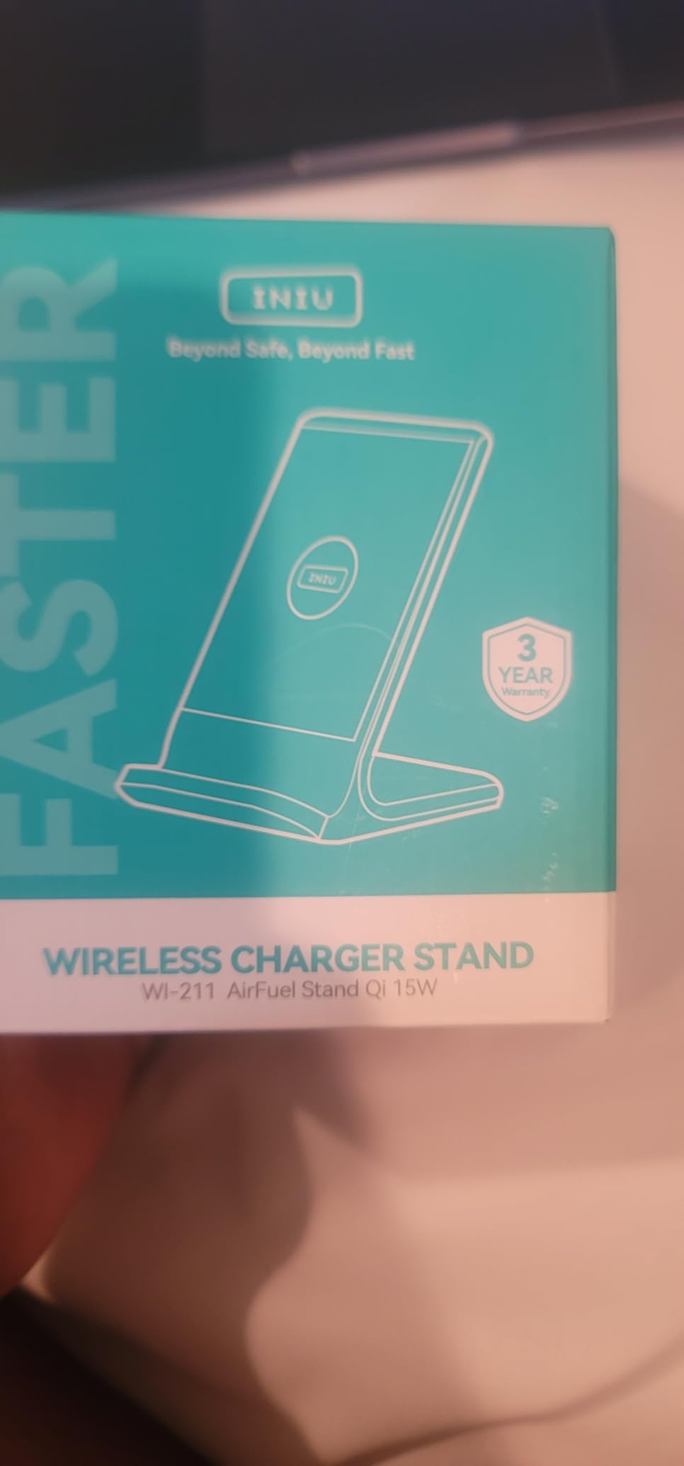 INIU Wireless Charger, 15W Fast Wireless Charging Phone Station with LED customer photo 1