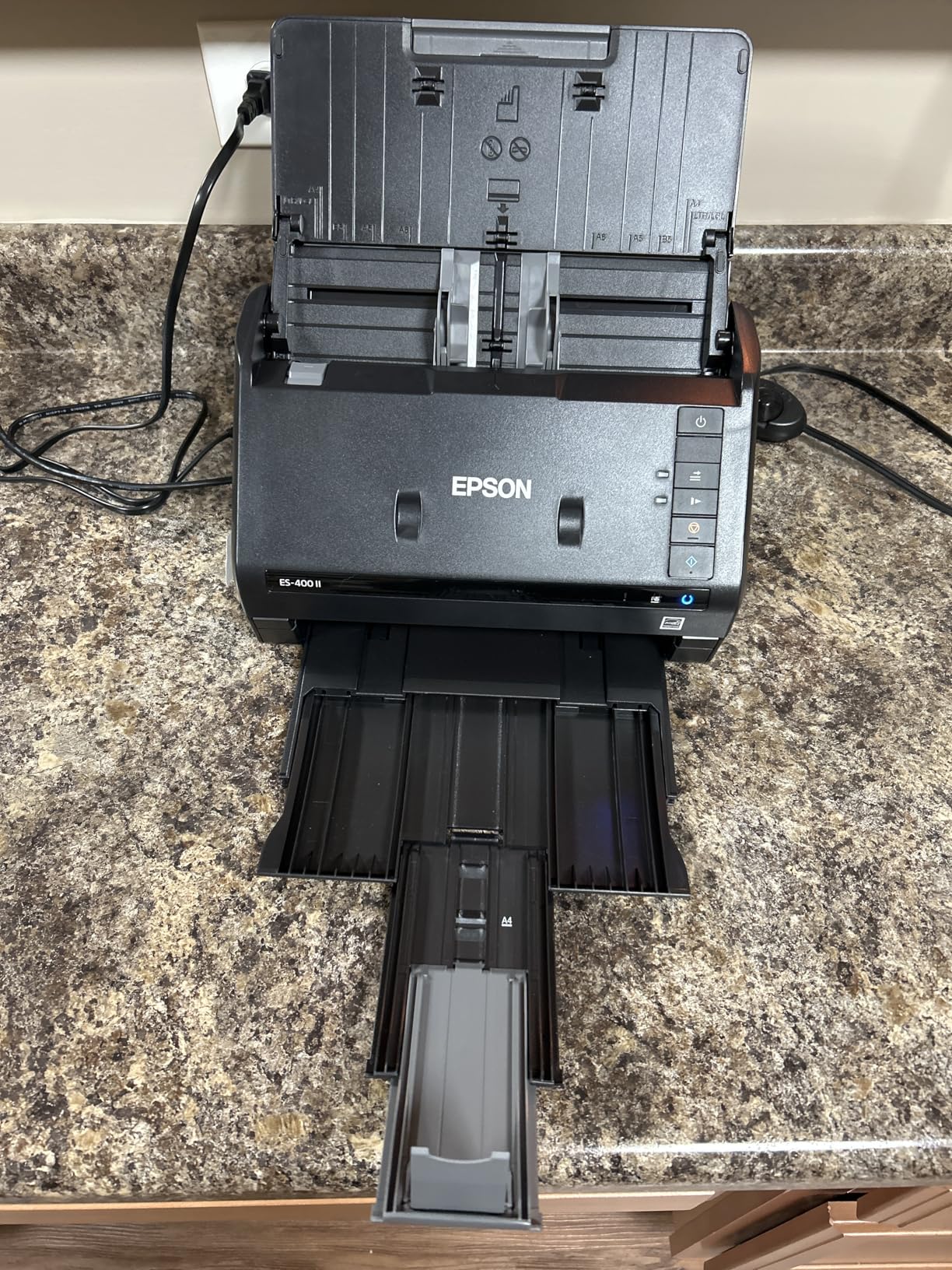 Epson Workforce ES-400 II Color Duplex Desktop Document Scanner for PC and Mac, with Auto Document Feeder (ADF) and Image Adjustment Tools, ES-400 II - Customer Photo 1