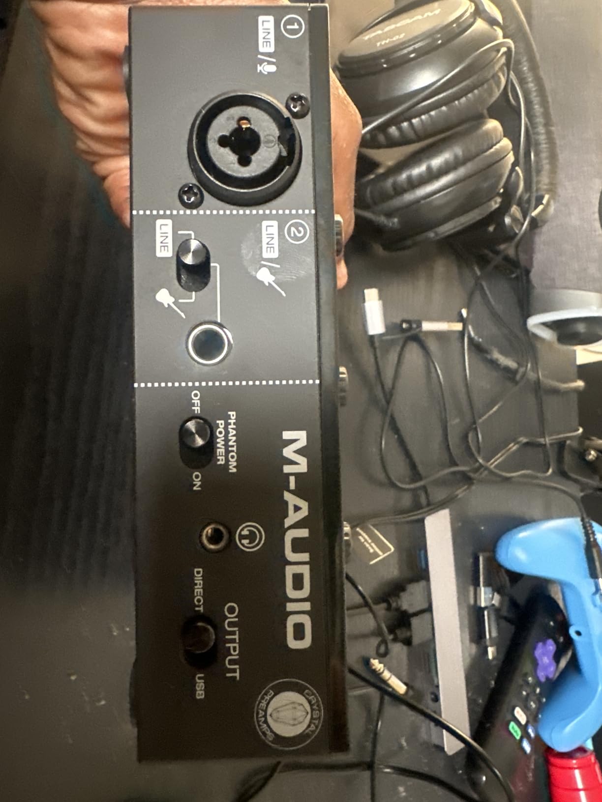 M-AUDIO M-Track Solo USB Audio Interface for Recording, Streaming and Podcasting with XLR, Line and DI Inputs, Plus a Software Suite Included Customer Review M-AUDIO M-Track Solo USB Audio Interface for Recording, Streaming and Podcasting with XLR, Line and DI Inputs, Plus a Software Suite Included - Customer Photo 3