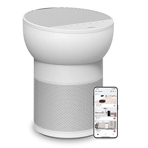 TCL Breeva A2 Smart Air Purifier with 4-Stage Clean, True HEPA (H13), Removes 99.97% of Dust/Bacteria/Odors & More, App & Voice Control, Auto Shield, Quiet, White (A215W) - TCL