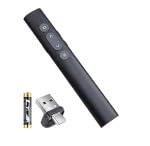 Wireless Presenter Remote, Presentation Clicker with Hyperlink & Volume Remote Control PowerPoint Office Presentation Clicker for Keynote/PPT/Mac/PC/Laptop(Battery Included) - Customer Photo 2