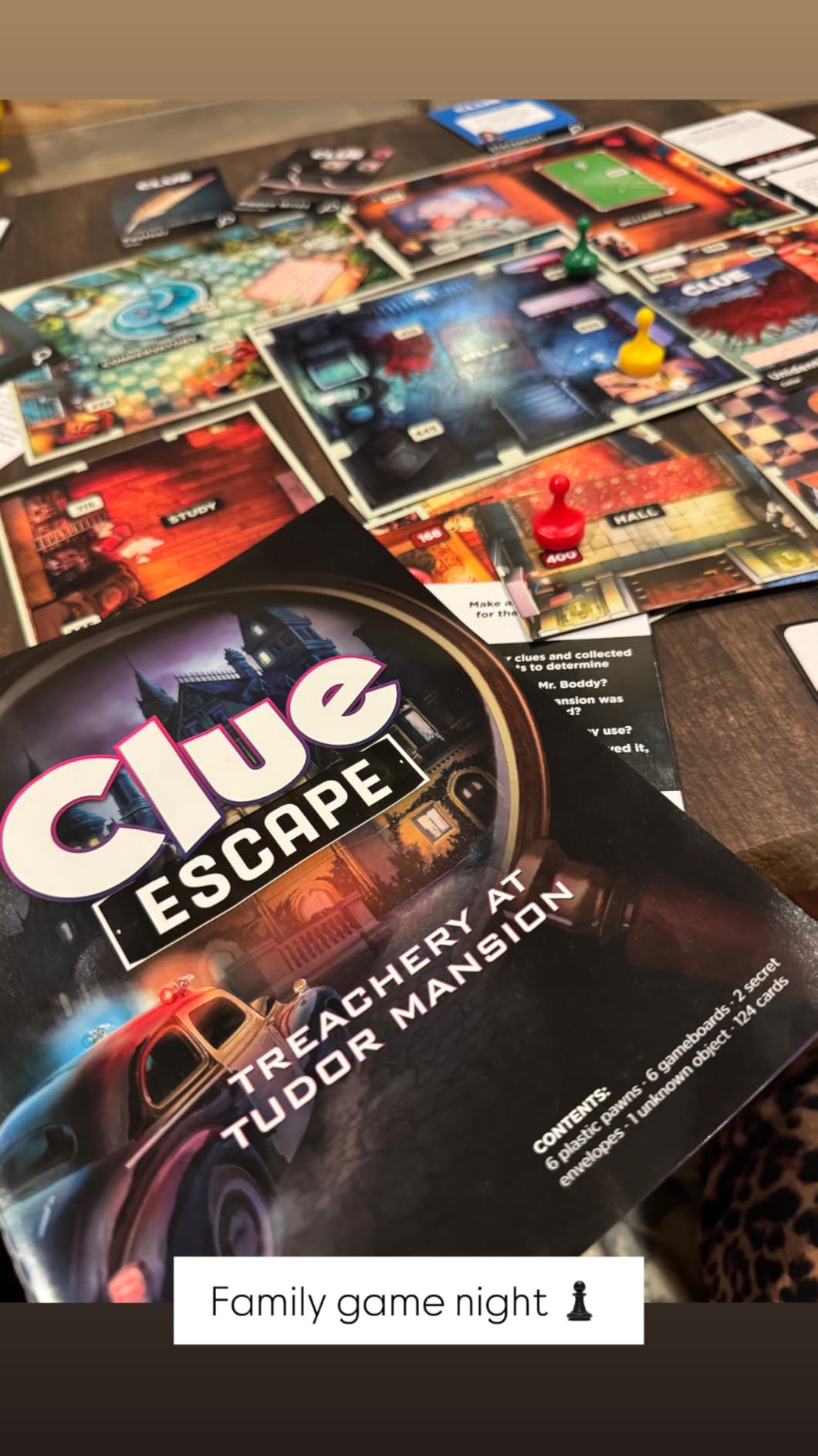 Clue Board Game Treachery at Tudor Mansion, Escape Room Game, Cooperative Family Murder Mystery Games, Ages 10 and up, 1-6 Players Customer Review Clue Board Game Treachery at Tudor Mansion, Escape Room Game, Cooperative Family Murder Mystery Games, Ages 10 and up, 1-6 Players - Customer Photo 1