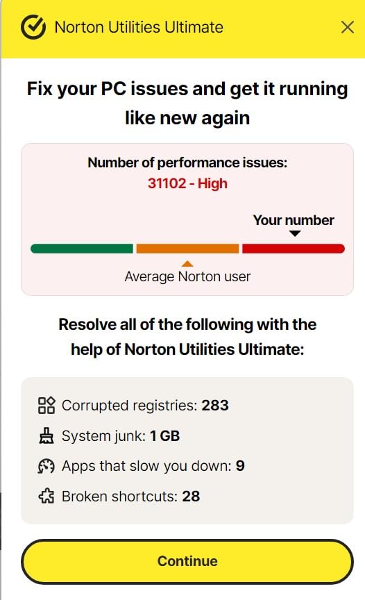 Norton Utilities Ultimate for 10 Devices, Keep your devices running like new - for Windows PC, Android and iOS (Download) Customer Review Norton Utilities Ultimate for 10 Devices, Keep your devices running like new - for Windows PC, Android and iOS (Download) - Customer Photo 2