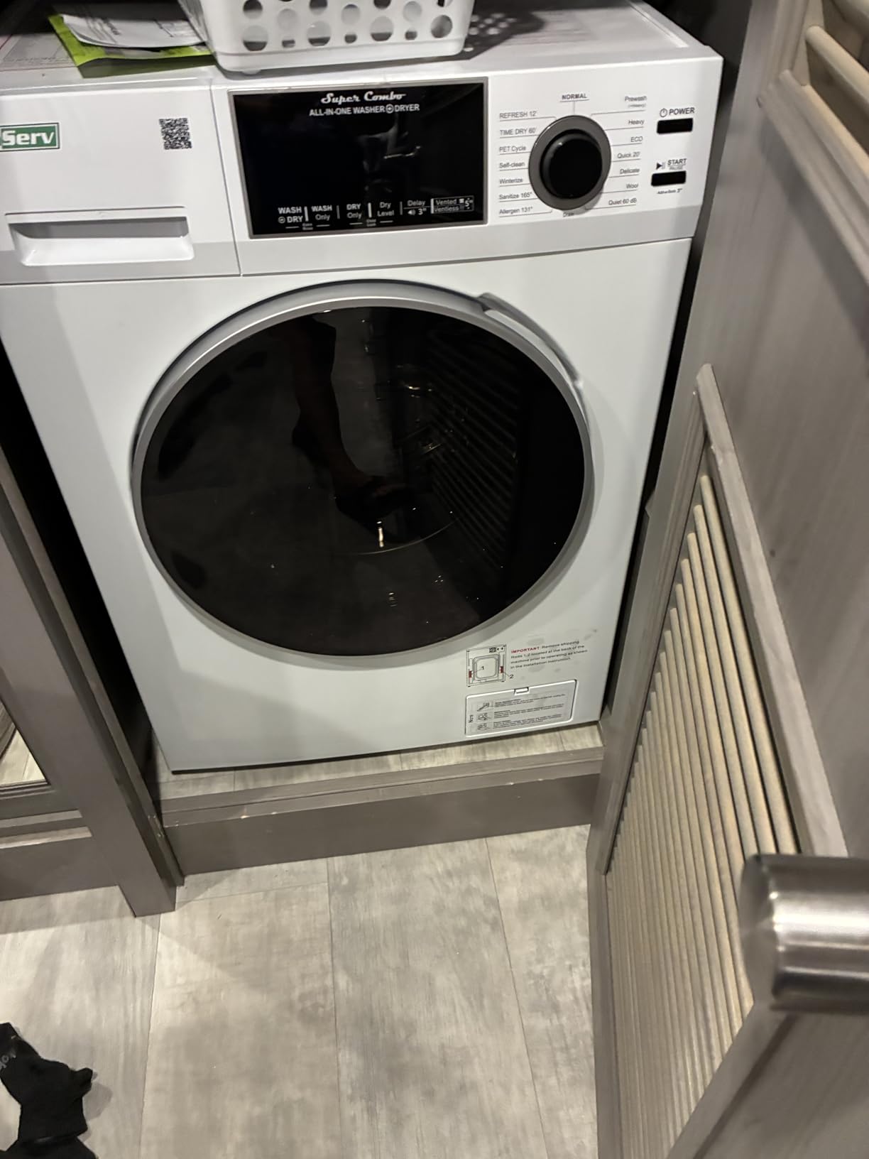 All-in-One Washer Dryer VENTLESS/VENTED PET cycle 1.62cf/15lbs 110V Customer Review All-in-One Washer Dryer VENTLESS/VENTED PET cycle 1.62cf/15lbs 110V - Customer Photo 1