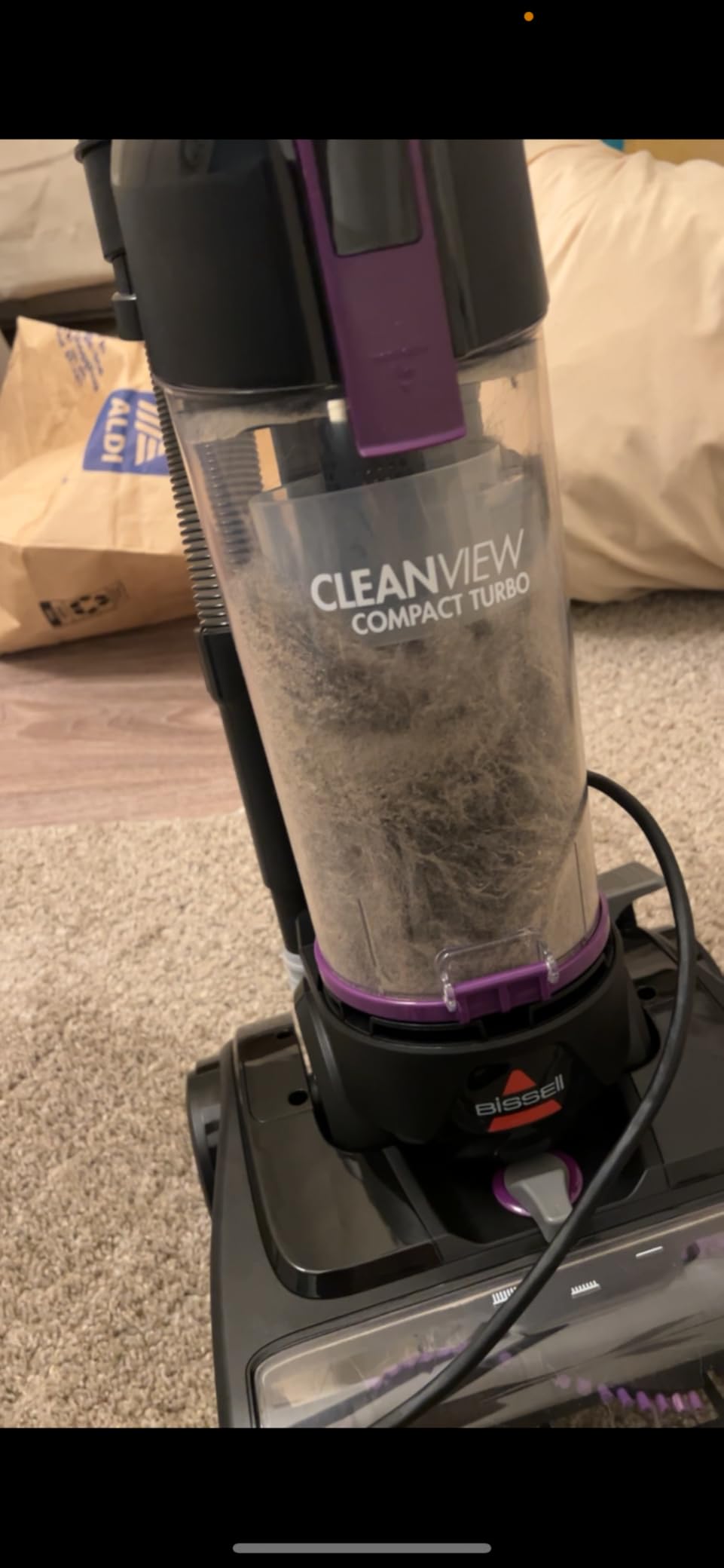 Bissell CleanView Compact Turbo Upright Vacuum with Quick Release Wand, Full Size Power, Compact Size for Apartments & Dorms, 3437F customer photo 1