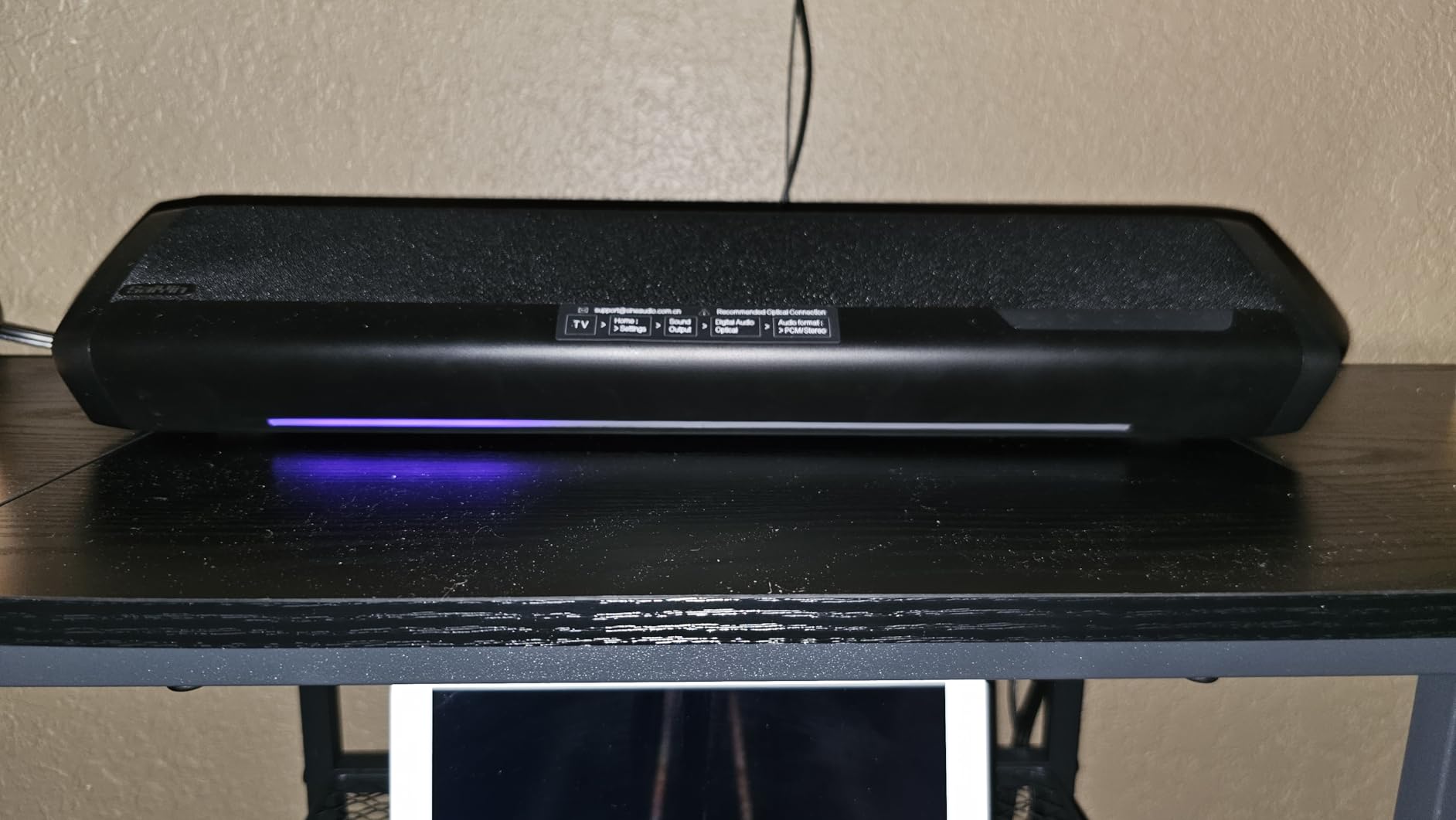 Saiyin Sound Bars for TV with Subwoofer, 2.1 Deep Bass Small Soundbar Monitor Speaker Home Theater Surround System PC Gaming Bluetooth/AUX/Optical Connection, Wall Mountable 17-inch - Customer Photo 1