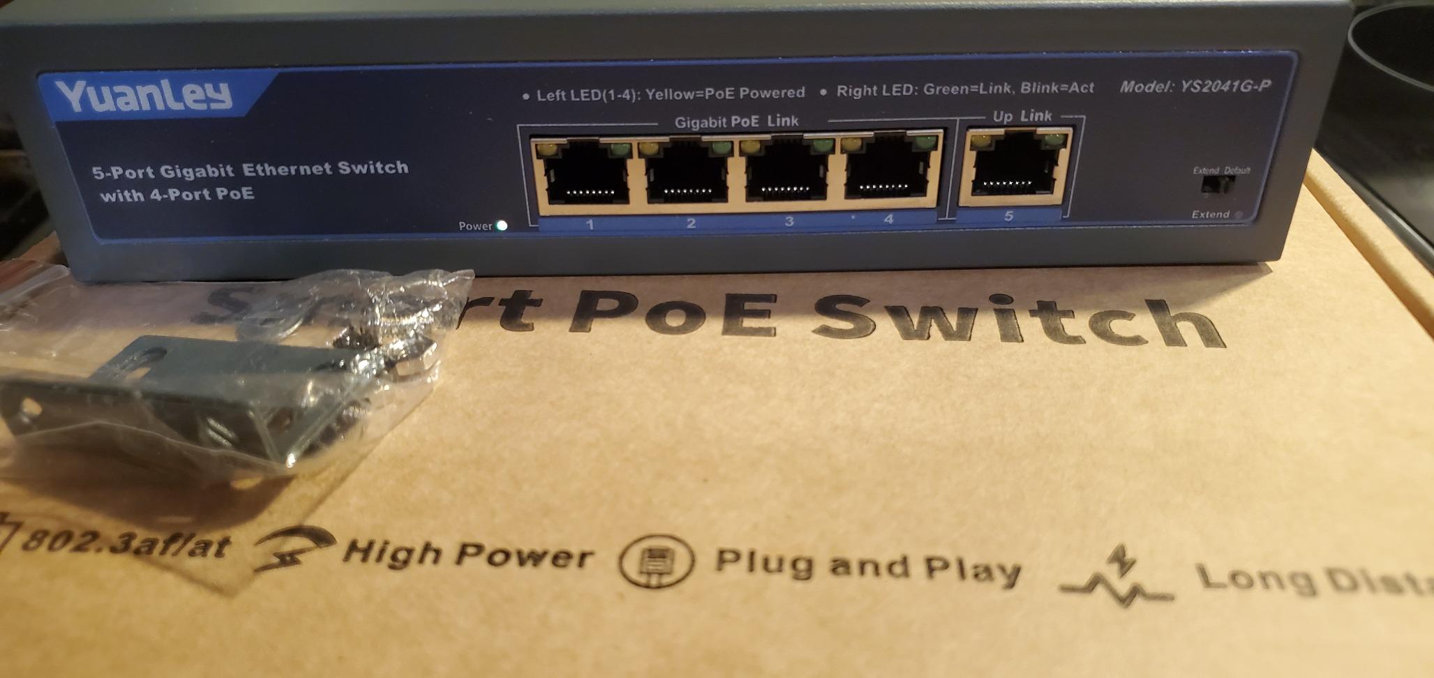 YuanLey 48 Port Gigabit PoE Switch Unmanaged with 2 1000Mbps SFP Uplink, 50 Port 802.3af/at 800W High Power PoE+ Network Switch, Metal Rackmount Power Over Ethernet Switch Customer Review YuanLey 48 Port Gigabit PoE Switch Unmanaged with 2 1000Mbps SFP Uplink, 50 Port 802.3af/at 800W High Power PoE+ Network Switch, Metal Rackmount Power Over Ethernet Switch - Customer Photo 1