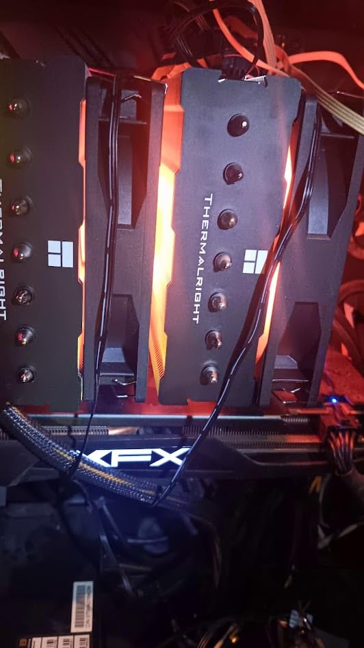 Thermalright PS120SE ARGB CPU Air Cooler, 7 Heat Pipes CPU Cooler,Dual 120mm TL-C12B-S V2 PWM Fan, AGHP 4.0 Technology Customer Review Thermalright PS120SE ARGB CPU Air Cooler, 7 Heat Pipes CPU Cooler,Dual 120mm TL-C12B-S V2 PWM Fan, AGHP 4.0 Technology - Customer Photo 2