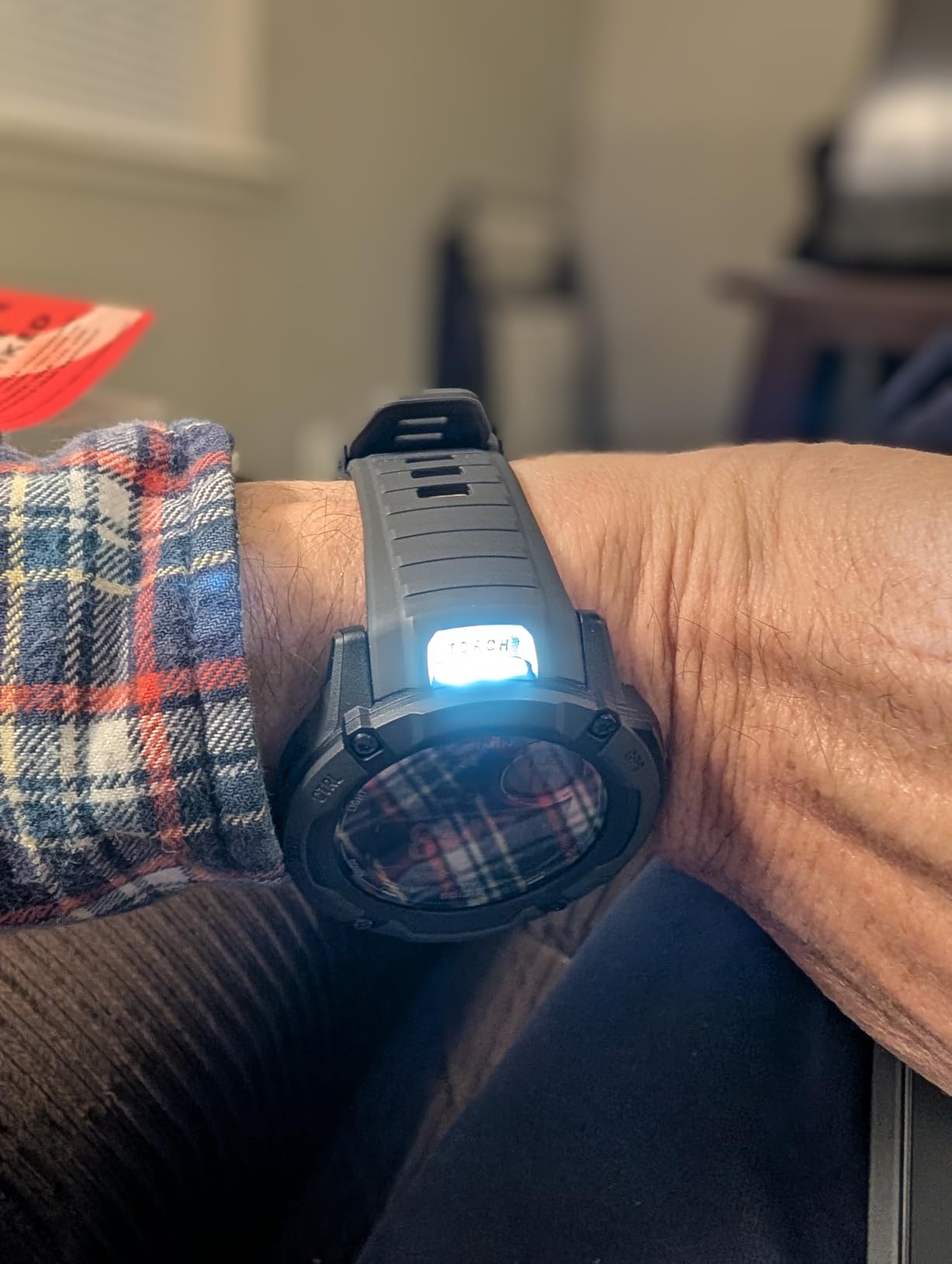 Garmin Instinct 2X Solar - Tactical Edition, Rugged GPS Smartwatch, Built-in Flashlight, Ballistics Calculator, Solar Charging Capability, Coyote Tan customer photo 2