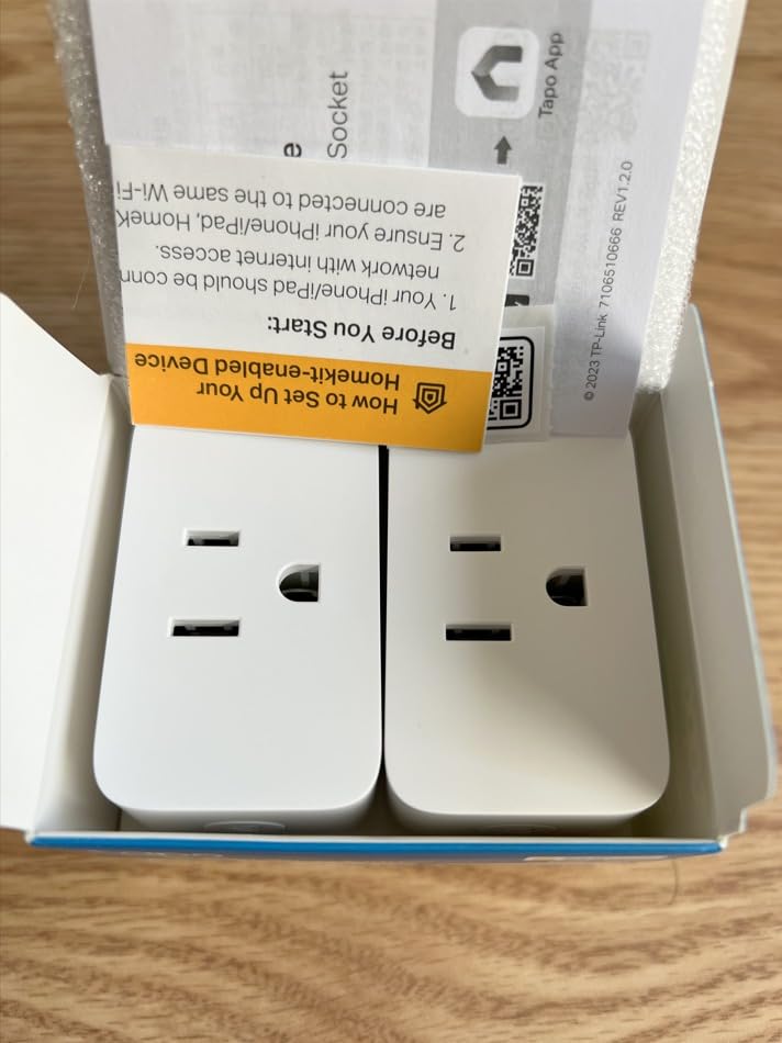 TP-Link Tapo Matter Supported Smart Plug Mini, Compact Design, 15A/1800W Max, Super Easy Setup, Works with Apple Home, Alexa & Google Home, UL Certified, 2.4G Wi-Fi Only, Tapo P125M 3-Pack customer photo 2