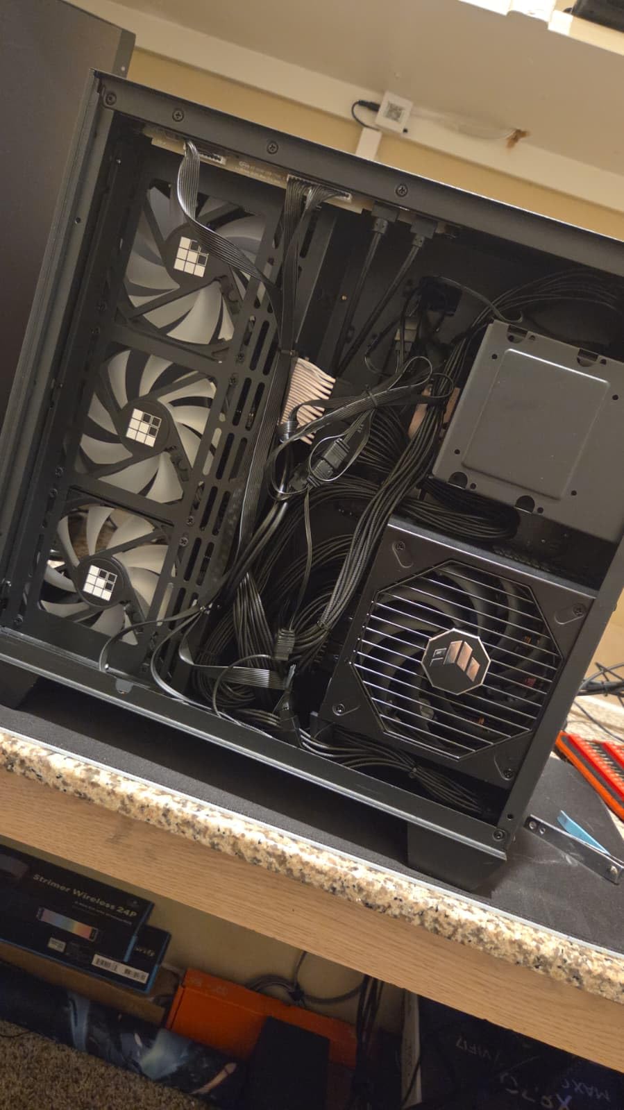ASUS TUF Gaming 1000W Gold (1000 Watt, ATX 3.0 Compatible Fully Modular Power Supply, 80+ Gold Certified, Military-Grade Components, Dual Ball Bearing, Axial-tech Fan, PCB Coating, 10 Year Warranty) - Customer Photo 2
