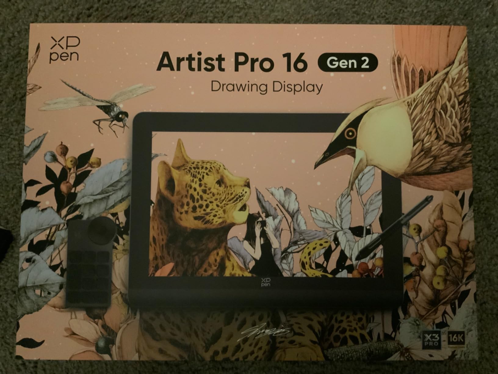 XPPen Artist Pro 14 Gen2 Drawing Tablet with Screen 14 inch Graphic Art Tablet with Full Laminated Anti-Glare Screen 16384 Pressure Levels X3 Pro Battery-Free Stylus 123% sRGB Tilt Stand Mini Keydial Customer Review XPPen Artist Pro 14 Gen2 Drawing Tablet with Screen 14 inch Graphic Art Tablet with Full Laminated Anti-Glare Screen 16384 Pressure Levels X3 Pro Battery-Free Stylus 123% sRGB Tilt Stand Mini Keydial - Customer Photo 1
