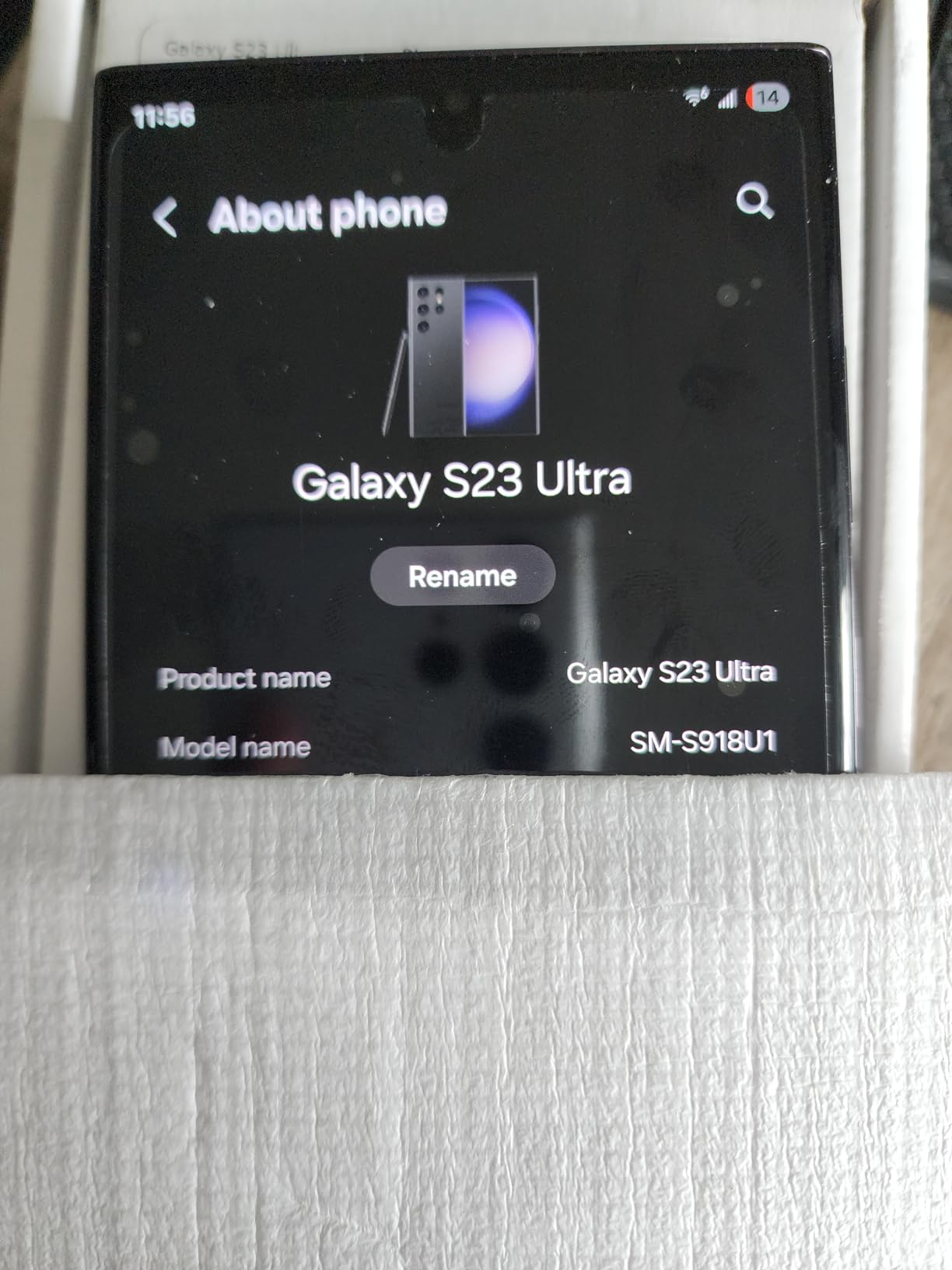 Samsung Galaxy S23 Ultra 5G, US Version, 256GB, Phantom Black - Unlocked (Renewed) customer photo 1