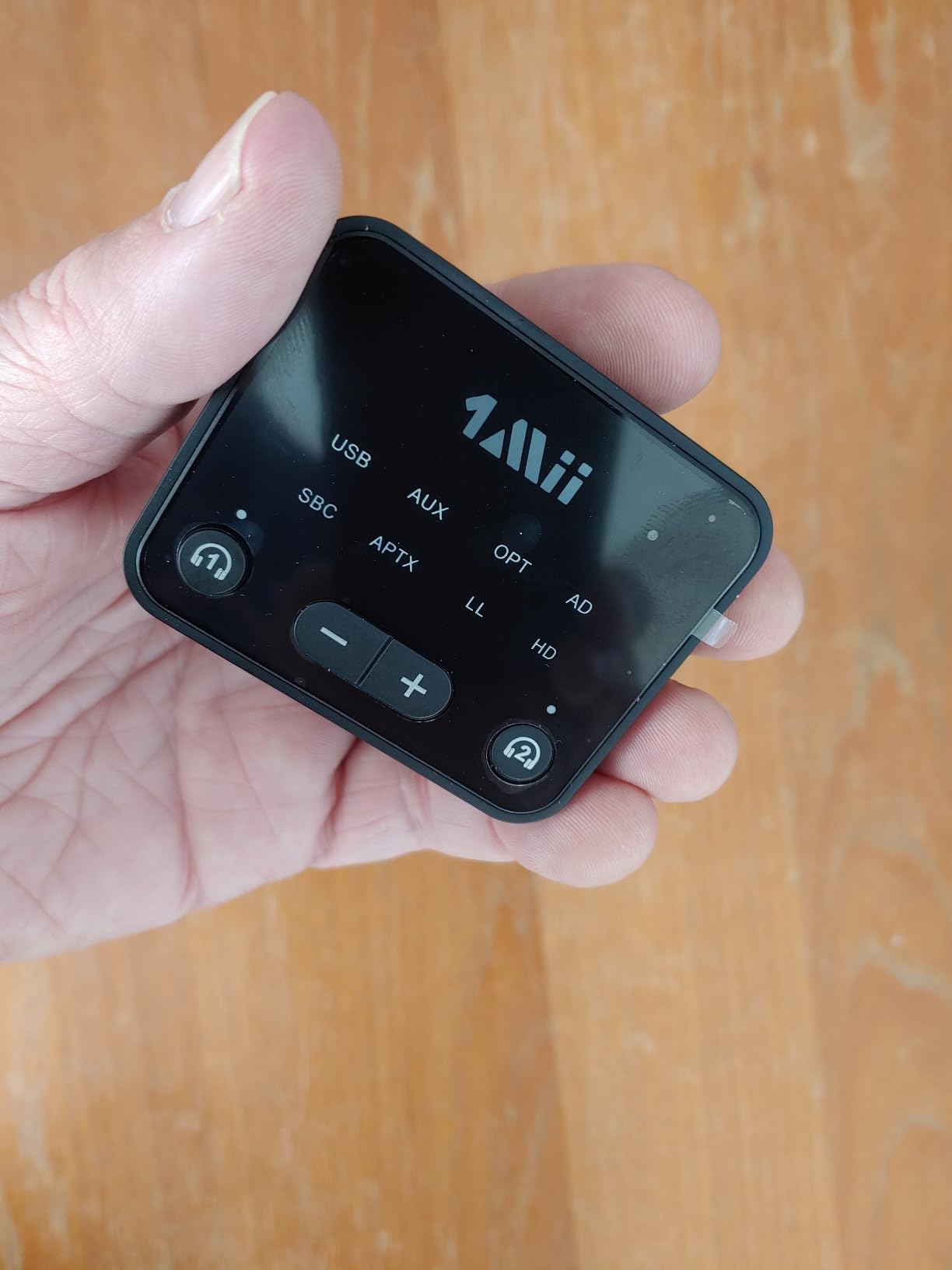 1Mii Bluetooth 5.3 Transmitter for TV to 2 Wireless Headphones, Long Range 100ft Bluetooth Adapter for TV aptX Adaptive & HD/Volume Control, Optical/USB/AUX/RCA Audio Inputs Customer Review 1Mii Bluetooth 5.3 Transmitter for TV to 2 Wireless Headphones, Long Range 100ft Bluetooth Adapter for TV aptX Adaptive & HD/Volume Control, Optical/USB/AUX/RCA Audio Inputs - Customer Photo 2