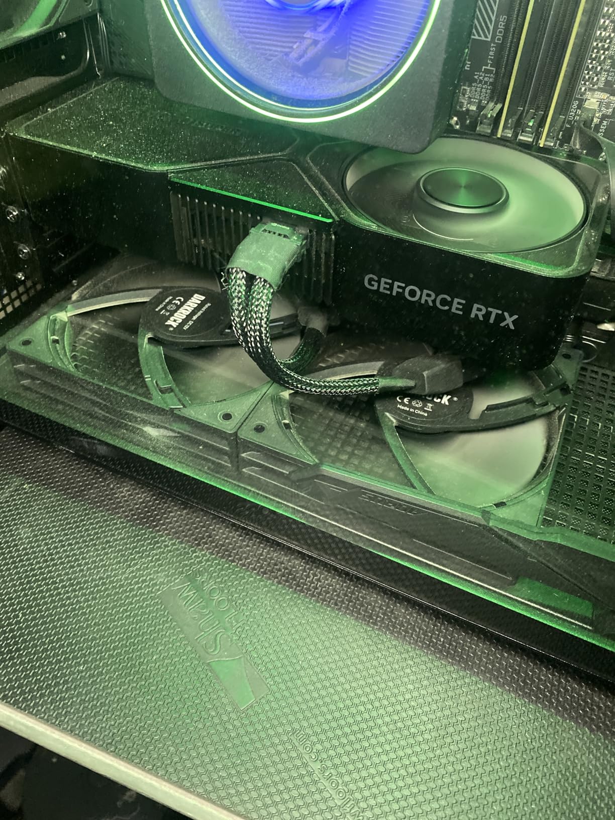 DARKROCK 3-Pack 120mm Black Computer Case Fans High Performance Cooling Low Noise 3-Pin 1200 RPM Hydraulic Bearing Quiet Long life Up to 30,000 hours 5 Years After-sales Service - Customer Photo 1