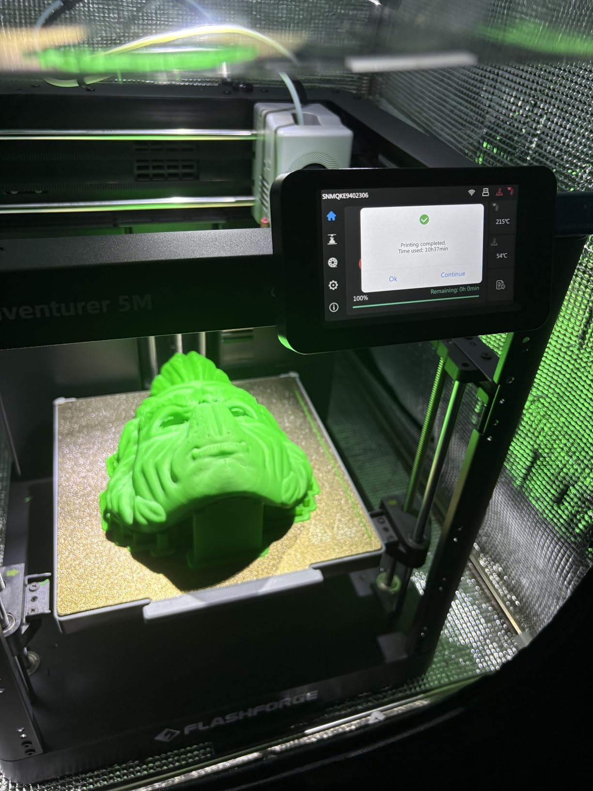 FLASHFORGE Adventurer 5M 3D Printer with Fully Auto Leveling, Max 600mm/s High Speed Printing, 280°C Direct Extruder with 3S Detachable Nozzle, CoreXY All Metal Structure, Print Size 220x220x220mm Customer Review FLASHFORGE Adventurer 5M 3D Printer with Fully Auto Leveling, Max 600mm/s High Speed Printing, 280°C Direct Extruder with 3S Detachable Nozzle, CoreXY All Metal Structure, Print Size 220x220x220mm - Customer Photo 2