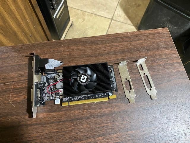 GeForce GT 610 2G DDR3 Low Profile Graphics Card, PCI Express 1.1 x16, HDMI/VGA, Entry Level GPU for PC, SFF and HTPC, Compatible with Win11 customer photo 2