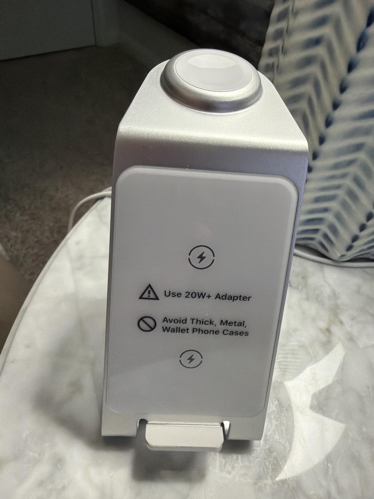 Intoval Aluminum 3 in 1 Wireless Charging Station for iPhone 17 16 15 14 13 12 11 Pro Max XR, Wireless Charger for Apple Watch 11 10 9 8 7 Ultra SE 3 2, Phone Charger for AirPods 4 Pro 2 3 (Grey) Customer Review Intoval Aluminum 3 in 1 Wireless Charging Station for iPhone 17 16 15 14 13 12 11 Pro Max XR, Wireless Charger for Apple Watch 11 10 9 8 7 Ultra SE 3 2, Phone Charger for AirPods 4 Pro 2 3 (Grey) - Customer Photo 2