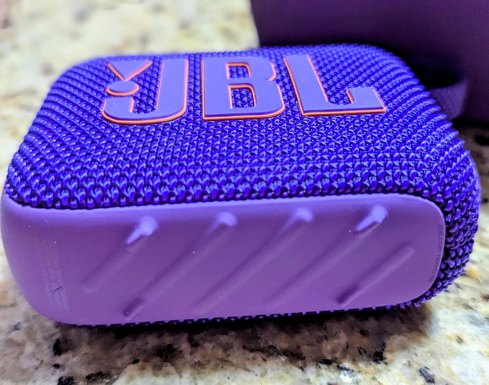 JBL Go 4 - Ultra-Portable, Waterproof and Dustproof Bluetooth Speaker, Big Pro Sound with Punchy bass, 7-Hour Built-in Battery, Made in Part with Recycled Materials (Blue) - Customer Photo 2