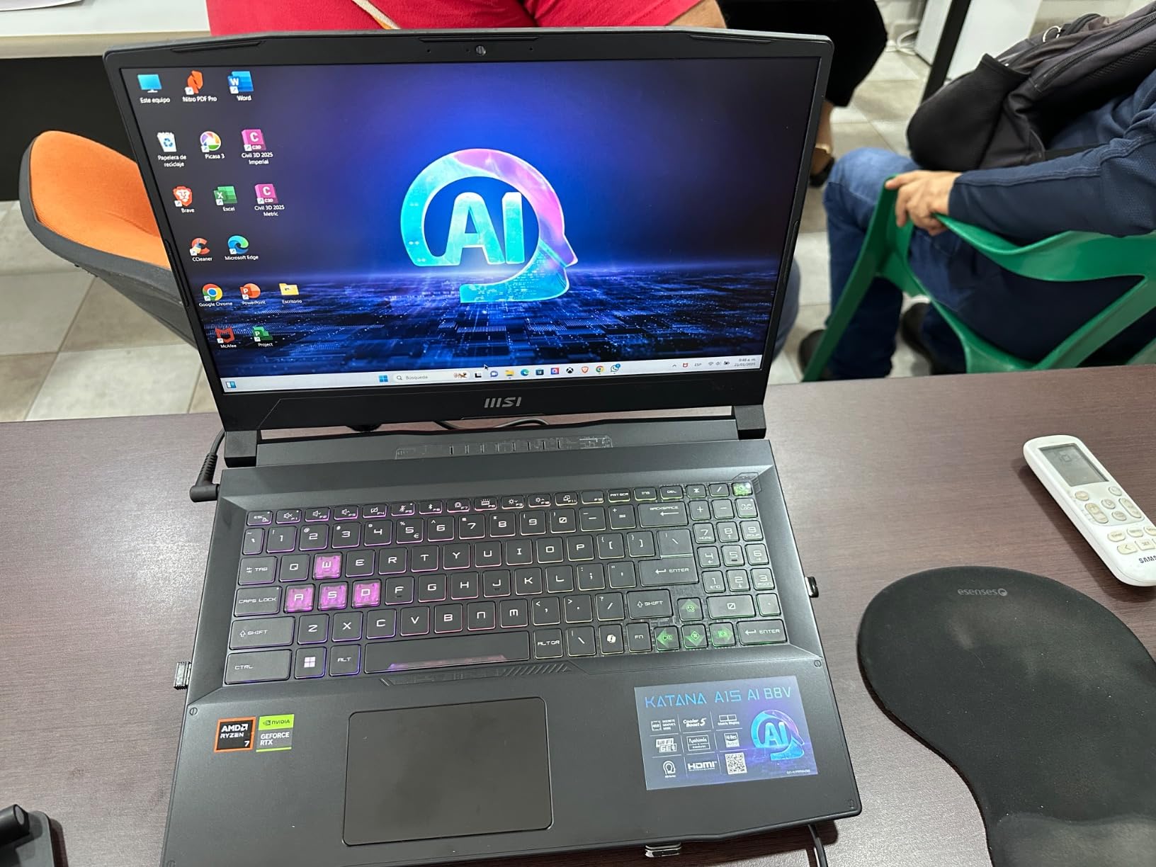 MSI Katana A15 AI Gaming Laptop 15.6 MSI Katana A15 AI Gaming Laptop 15.6