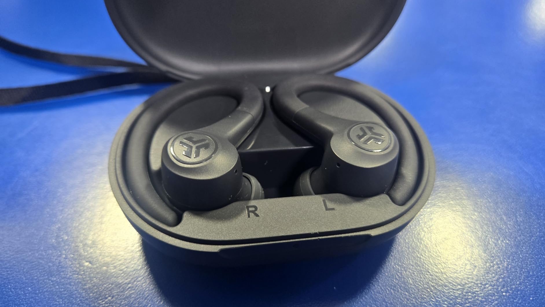 JLab Go Sport+ Wireless Workout Earbuds Featuring C3 Clear Calling, Secure Earhook Sport Design, 35+ Hour Bluetooth Playtime, and 3 EQ Sound Settings (Graphite) customer photo 2