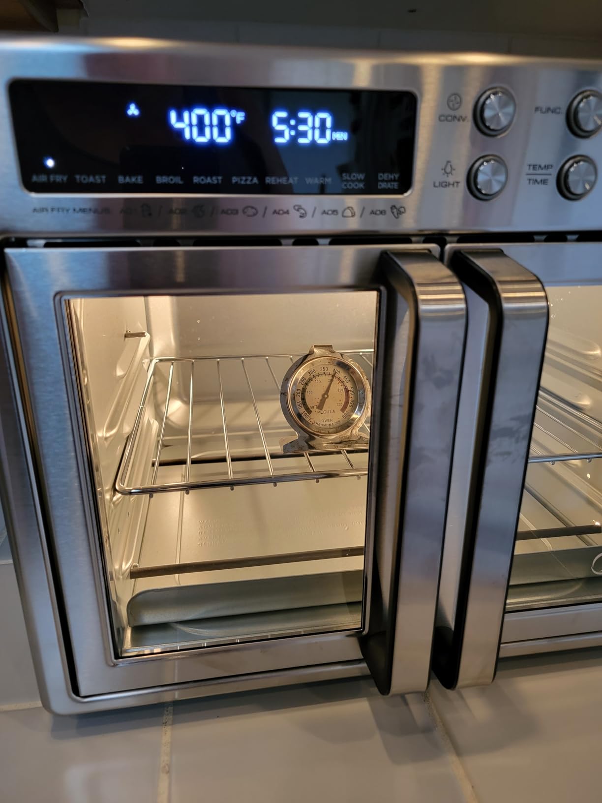 Midea Flexify Classic French Door Toaster Oven Air Fryer Combo, 10-in-1 Large Capacity 26.4 QT Countertop Oven, 25% Faster Cooking and 90% Less Oil, Stainless Steel customer photo 2