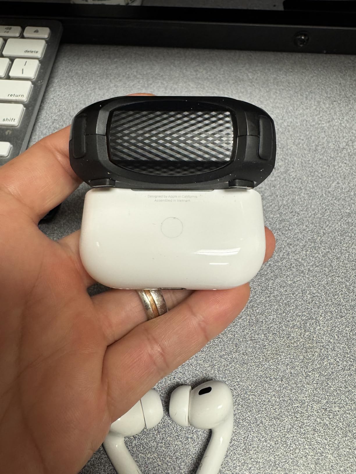 AirPods Pro 2 Wireless Earbuds, Active Noise Cancellation, Hearing Aid Feature, Bluetooth Headphones, Transparency, Personalized Spatial Audio, High-Fidelity Sound, H2 Chip, USB-C Charging - Customer Photo 1