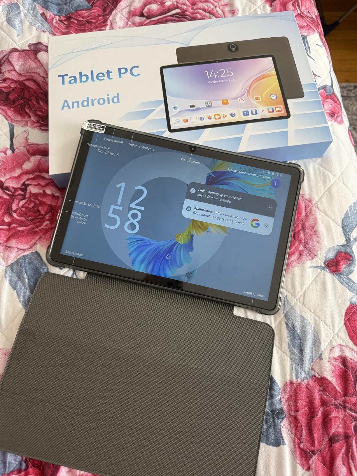 Android 15 Tablet,11 Inch Tablets with Octa Core Processor, 12GB RAM 128GB ROM 1TB Expand, Widevine L1, 8000mAh Battery, 2.4/5Ghz Dual WiFi/GPS/FM, 5/8MP Cameras, Case Included, Blue Customer Review Android 15 Tablet,11 Inch Tablets with Octa Core Processor, 12GB RAM 128GB ROM 1TB Expand, Widevine L1, 8000mAh Battery, 2.4/5Ghz Dual WiFi/GPS/FM, 5/8MP Cameras, Case Included, Blue - Customer Photo 1