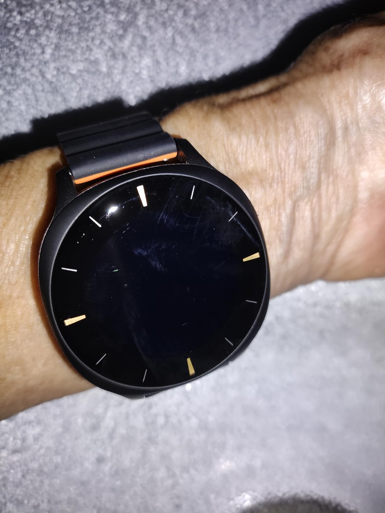 Audar E2 Senior Smartwatch with Fall Detection & SOS, Vital Sign Monitoring | 24/7 Heart Rate, BP, SpO₂ & Temp Monitoring, AI Wellbeing Reports, Health History, Cloud Dashboard, No Phone/App Needed customer photo 1