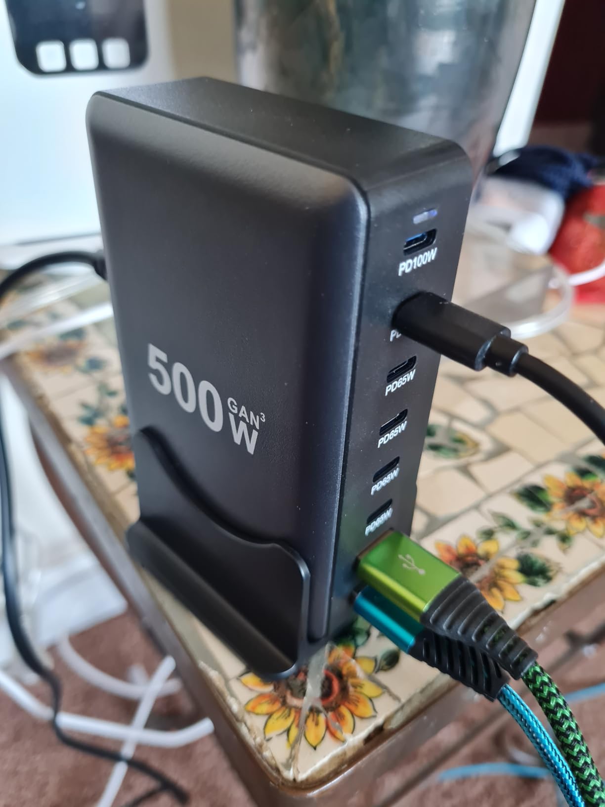 500W USB C Fast Charger Block, 8 Port USB Charging Station, GaN Ⅲ Pro Double 100W PD PPS Port Fast Charging Station for Multiple Devices,Laptop Wall Charger Compatible with MacBook, iPhone 17,iPad etc Customer Review 500W USB C Fast Charger Block, 8 Port USB Charging Station, GaN Ⅲ Pro Double 100W PD PPS Port Fast Charging Station for Multiple Devices,Laptop Wall Charger Compatible with MacBook, iPhone 17,iPad etc - Customer Photo 1