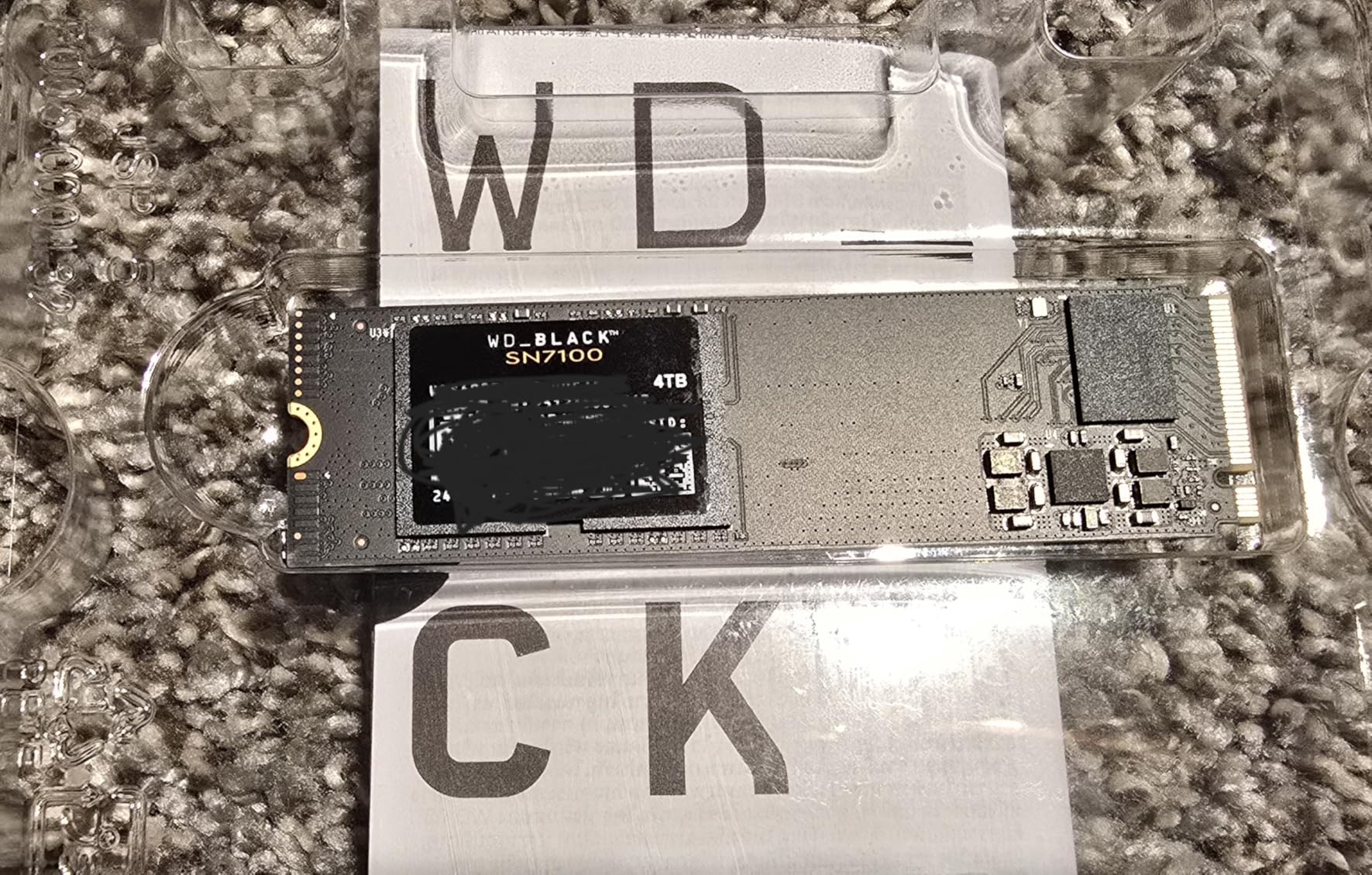 WD_BLACK SN7100 2TB NVMe SSD - Gen4 PCIe, M.2 2280, Up to 7,250 MB/s Read Speed, Up to 6,900 MB/s Write Speed, Next Gen TLC 3D NAND, for Laptops, Handheld Gaming Devices - WDS200T4X0E Customer Review WD_BLACK SN7100 2TB NVMe SSD - Gen4 PCIe, M.2 2280, Up to 7,250 MB/s Read Speed, Up to 6,900 MB/s Write Speed, Next Gen TLC 3D NAND, for Laptops, Handheld Gaming Devices - WDS200T4X0E - Customer Photo 1