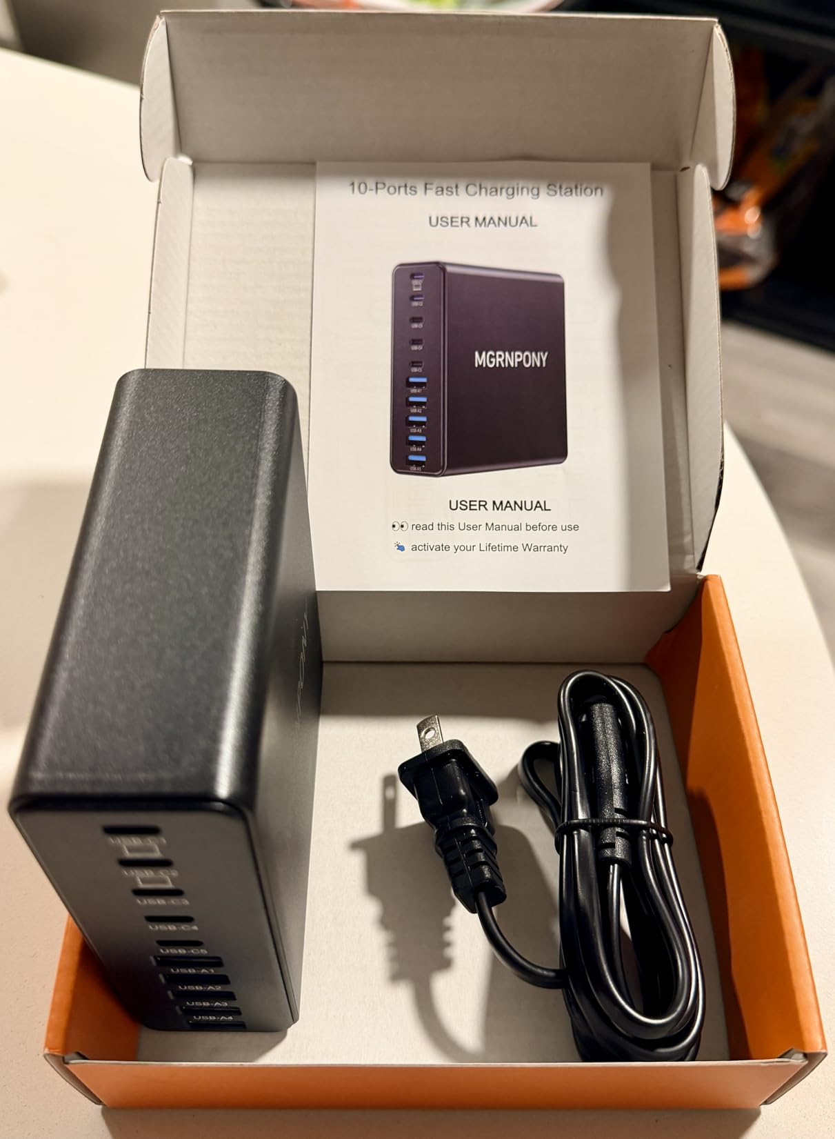 320W USB C Charger Block, 10-Port USB C Charging Station GaN III PD 65W Laptop Fast Charger Adapter for MacBook Pro/Air, DELL, iPad, iPhone, Samsung Galaxy Black Customer Review 320W USB C Charger Block, 10-Port USB C Charging Station GaN III PD 65W Laptop Fast Charger Adapter for MacBook Pro/Air, DELL, iPad, iPhone, Samsung Galaxy Black - Customer Photo 2