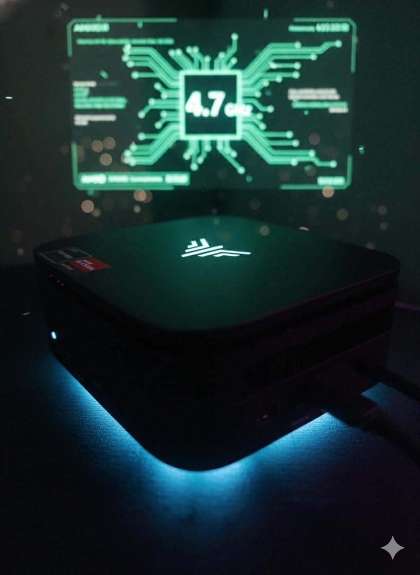 KAMRUI Hyper H1 Mini Gaming PC, AMD Ryzen 7 6800H, 32GB DDR5 4800MHz 1TB M.2 NVMe PCIe3.0x4 SSD Mini PC(8C/16T,up to 4.7GHz), 16MB L3 Smart Cache, Triple 4K Display/WiFi6/BT5.2/Mini Desktop Computers - Customer Photo 2
